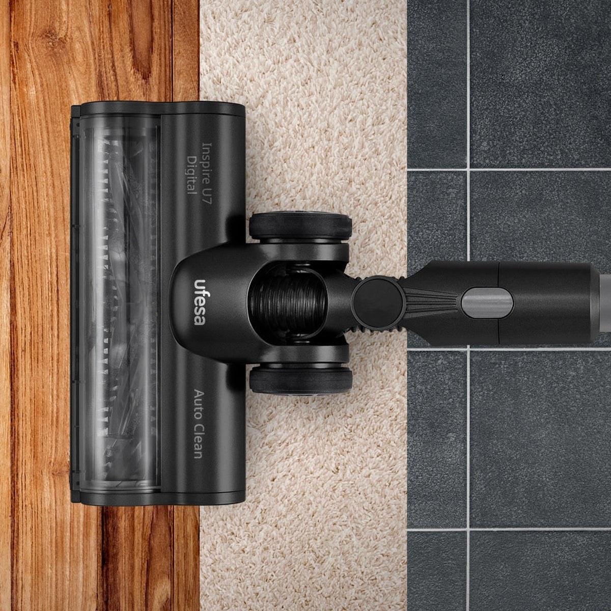 EAN 8422160058912 - Ufesa Inspire U7 Digital Aspiradora escoba 2 en 1 Batería Secar Sin bolsa 0,6 L 500 W Negro, Gris 2 Ah imagen 4