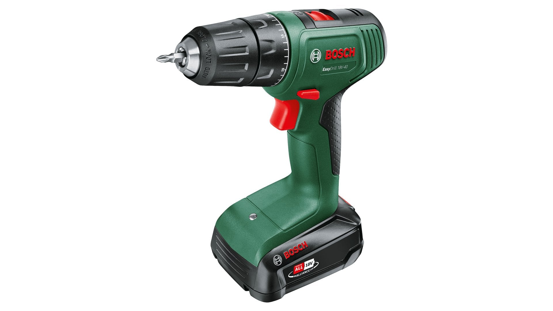 EAN 4053423232554 - Bosch EasyDrill 18V-40 1630 RPM Sin llave 1,3 kg Negro, Verde imagen 1