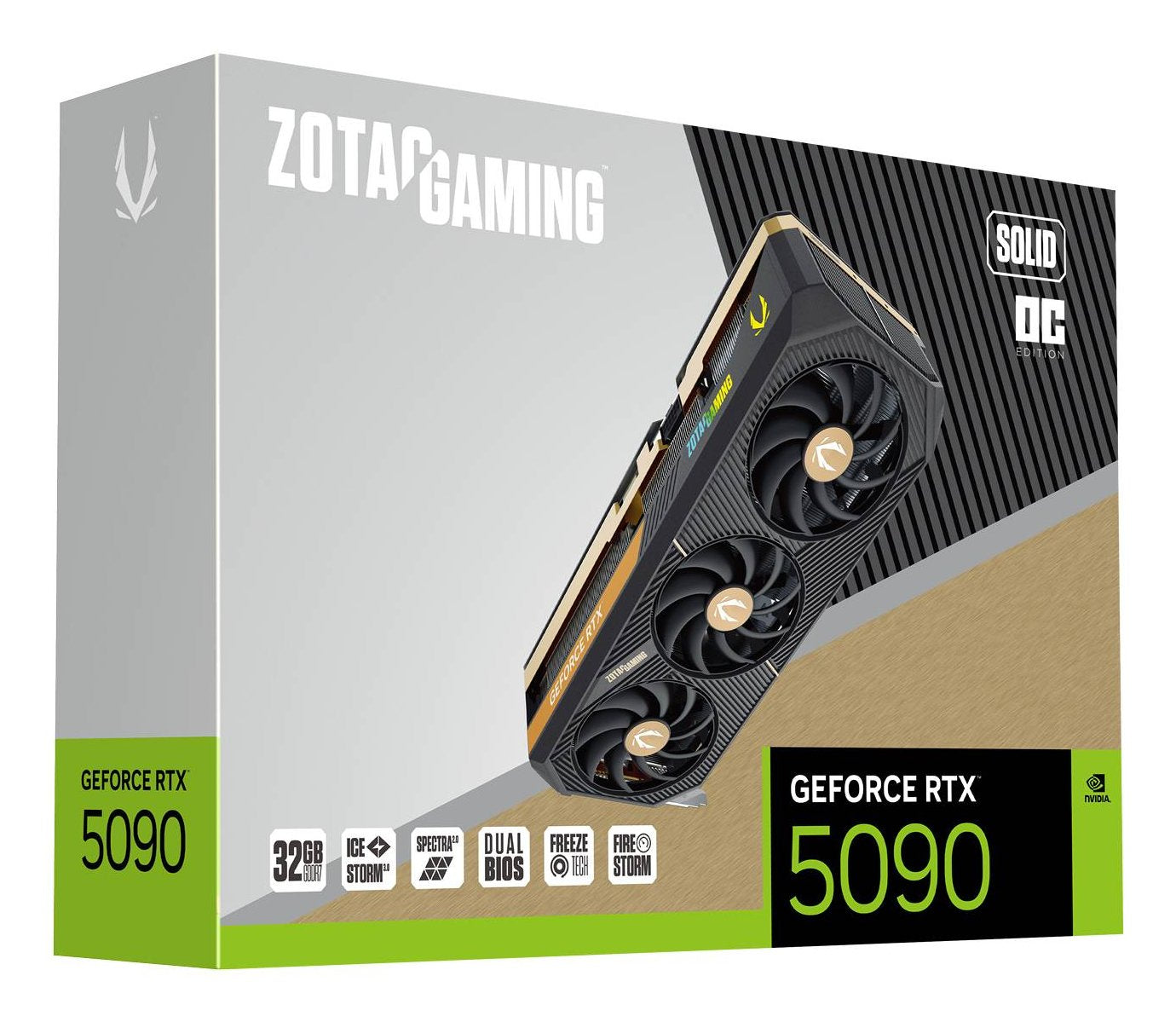 Zotac Gaming Geforce Rtx 5090 Solid Oc 32gb Gddr7 Dlss4 Zt-B50900j-10p