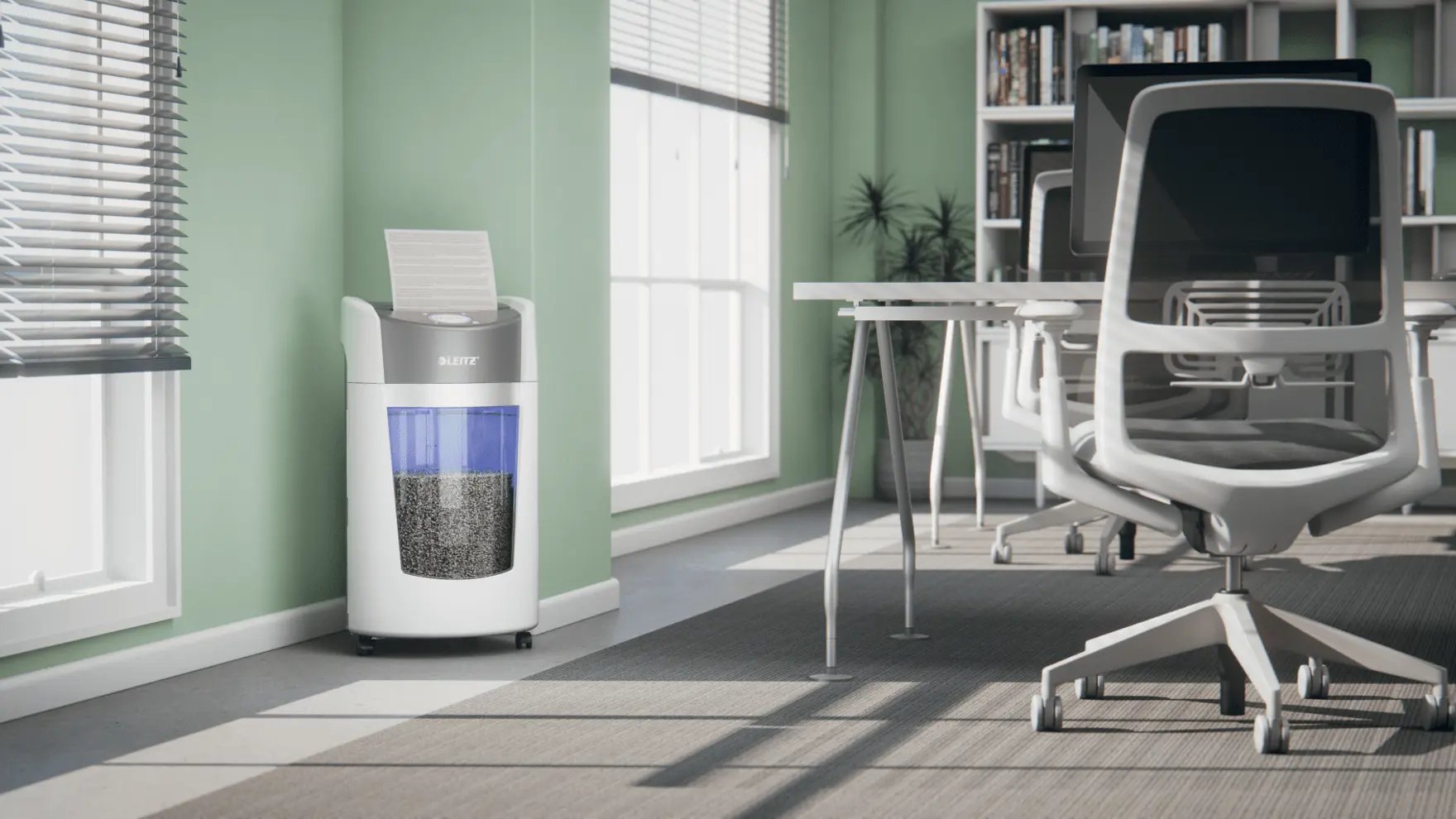 Leitz Iq Optimax Office Destructora De Papel Din P5 - Destruye Hasta 10 Hojas - Papelera De 35l Con Tecnologia De Giro