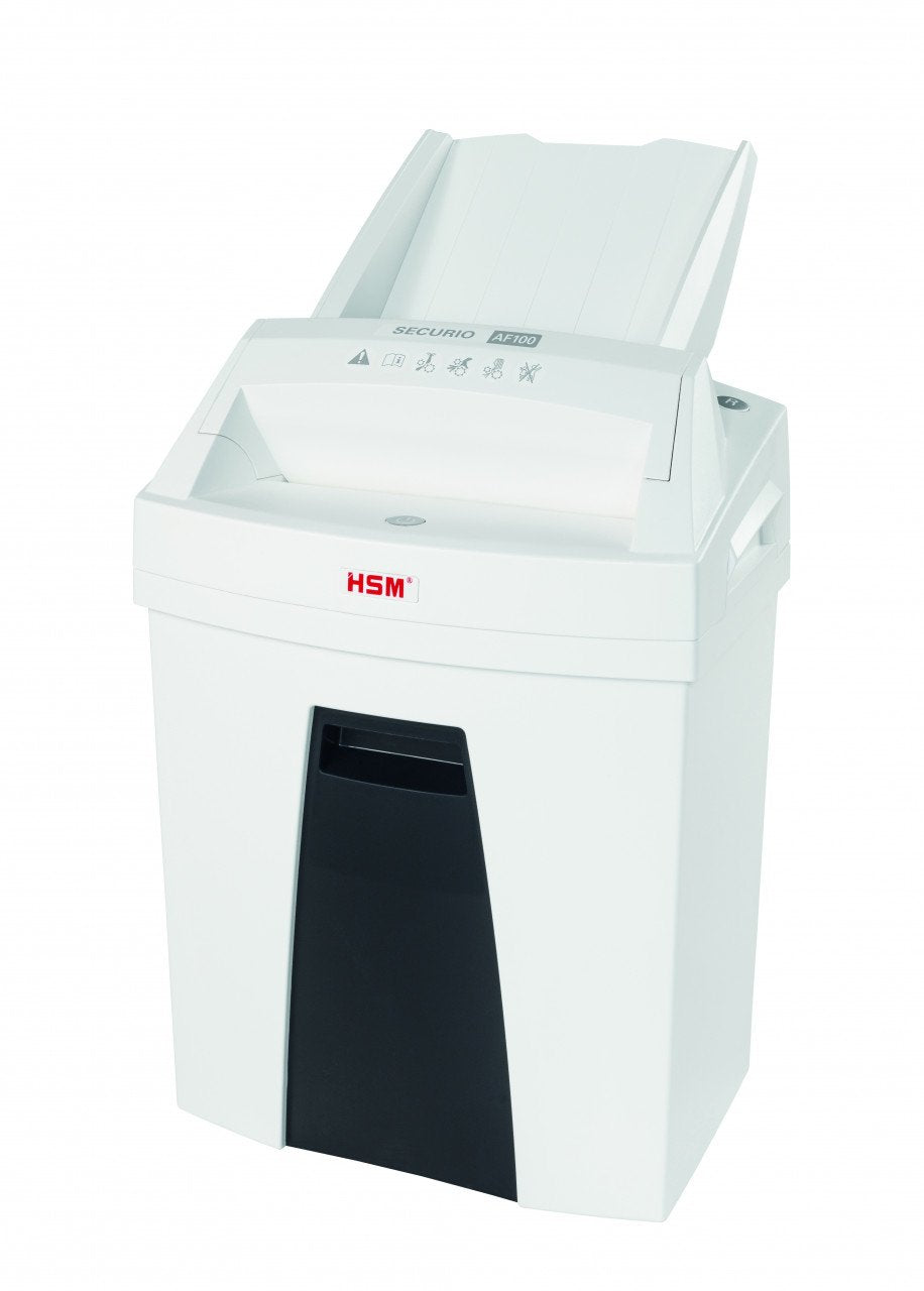 EAN 4026631064347 - HSM Securio AF100 triturador de papel Corte en partículas 60 dB 22,5 cm Negro, Blanco imagen 1