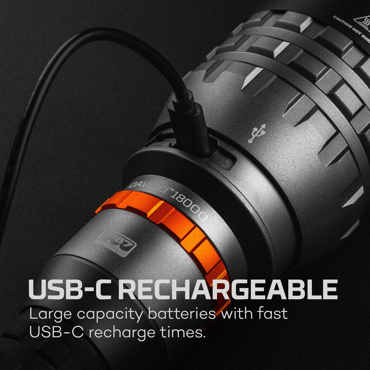 Linterna Davinci 18000. Recargable. Nebo