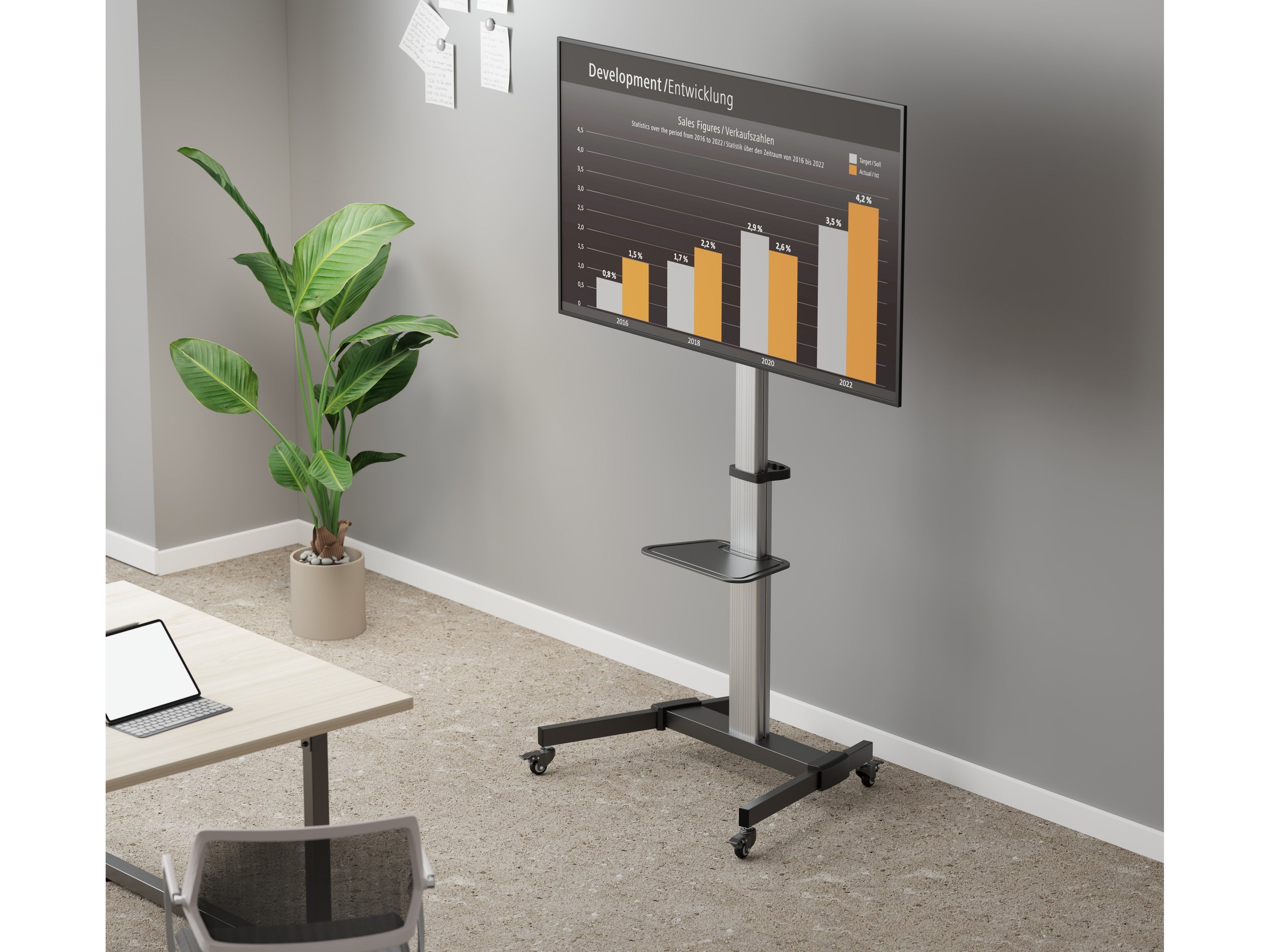 Equip Soporte De Piso 37"-86" 1tft 50kg 1 Emante Si