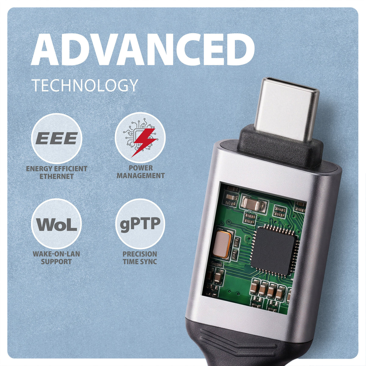 Axagon Ade-Cm20 Usb-C 5gbps - Gigabit Ethernet Adapter With Integrated Cat6 Rj-45 Network Cable (2 M), Asix Ax88179b