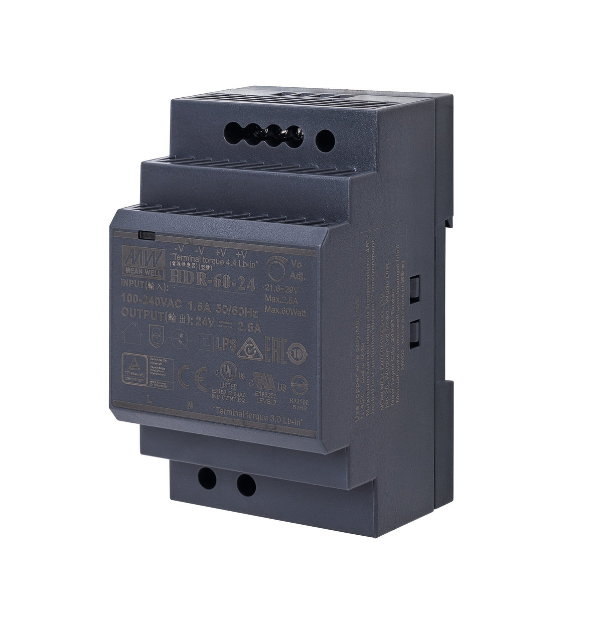 Abus Security-Center Fuente De Alimentación Tvhs20300 24v Dc Para Carril Din