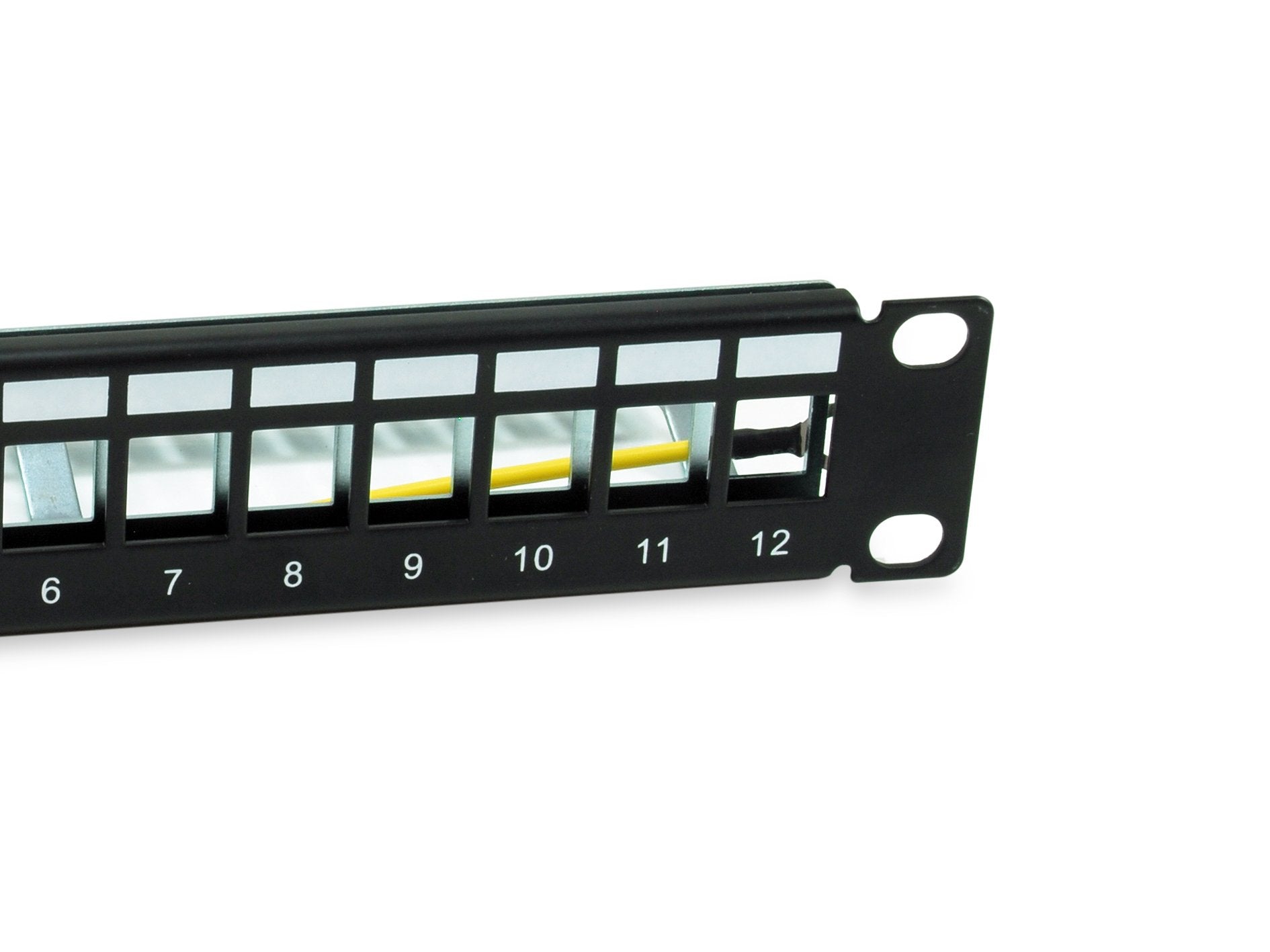 Equip Patchpanel 12x Cat6a 10" Ftp 1he Keymone Montage Sw