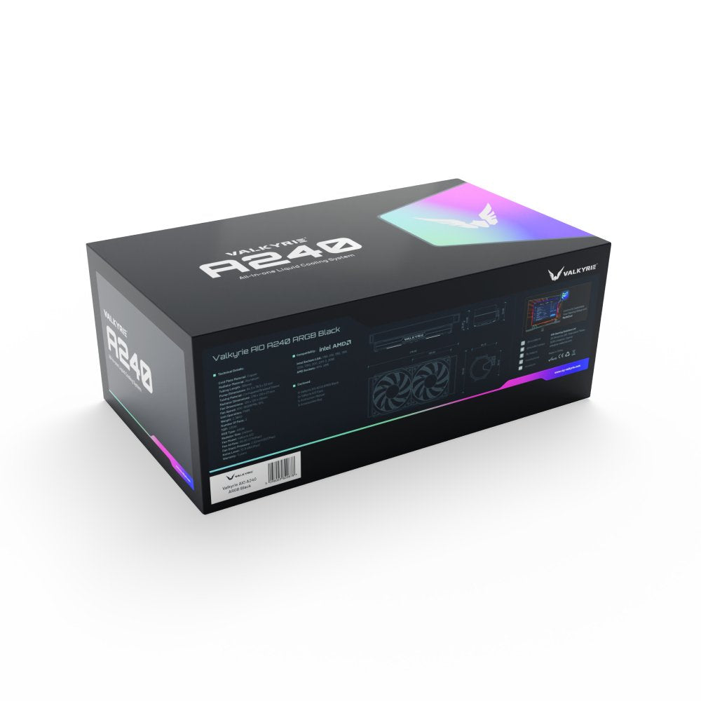 Valkyrie A240 Argb, Refrigeración Líquida Vk-Aioa240b