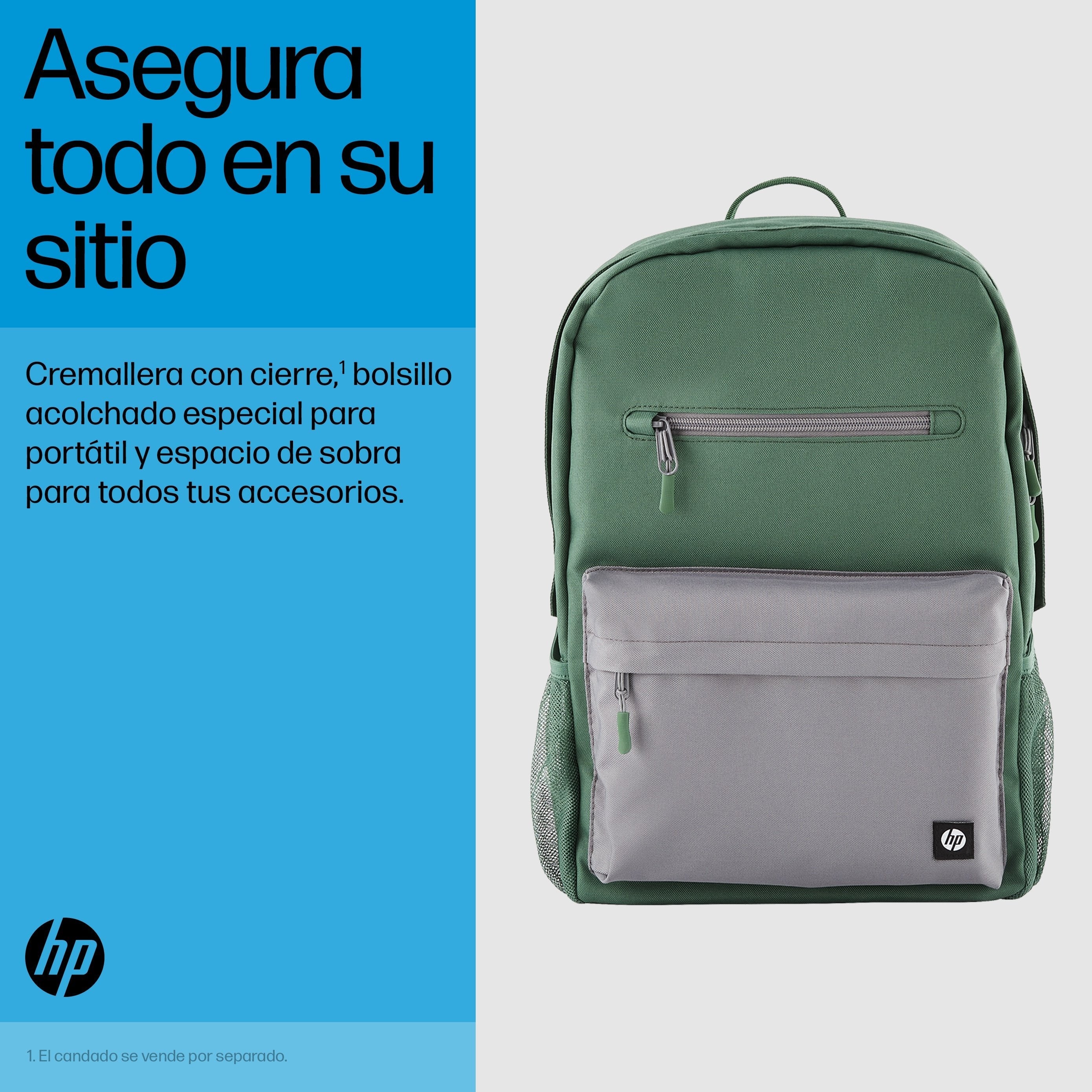 Hp Mochila Campus Green Backpack 15.6"