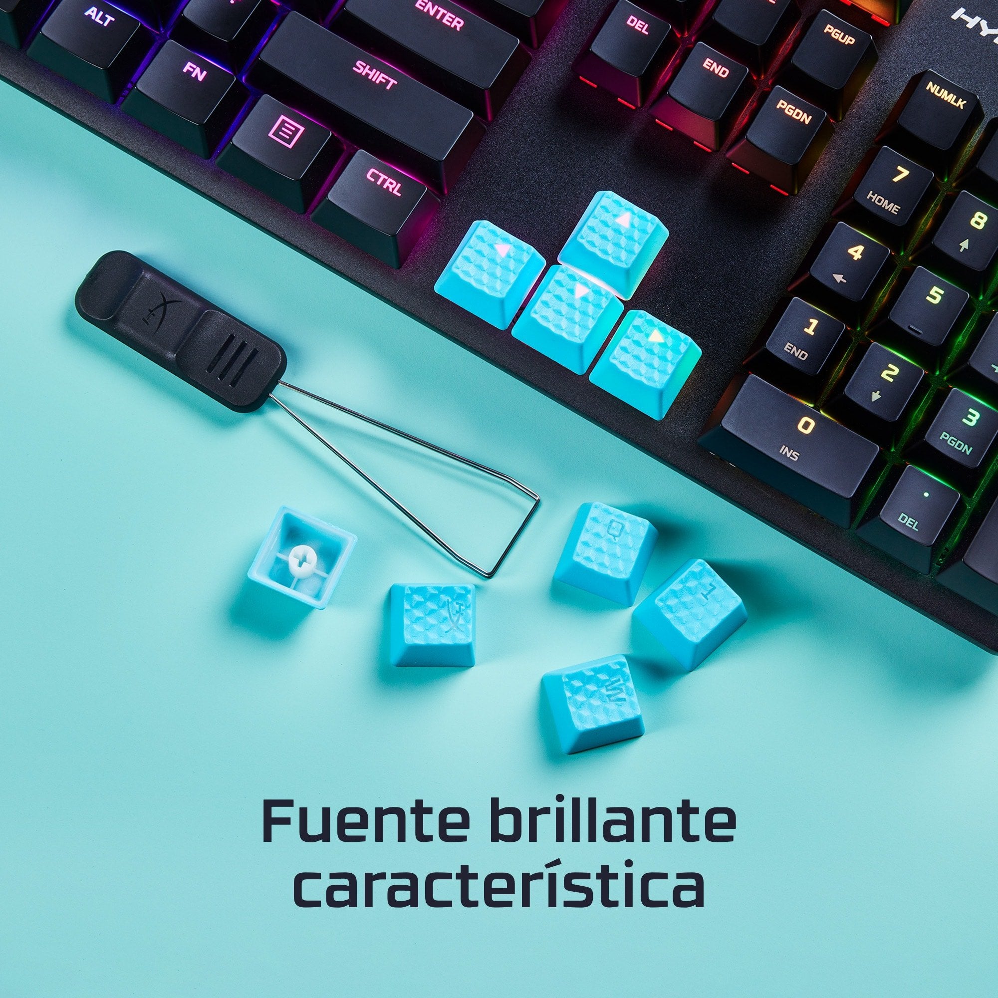 EAN 0196188737330 - HyperX Rubber Keycaps - Gaming Accessory Kit - Pink (US Layout) Tecla imagen 7