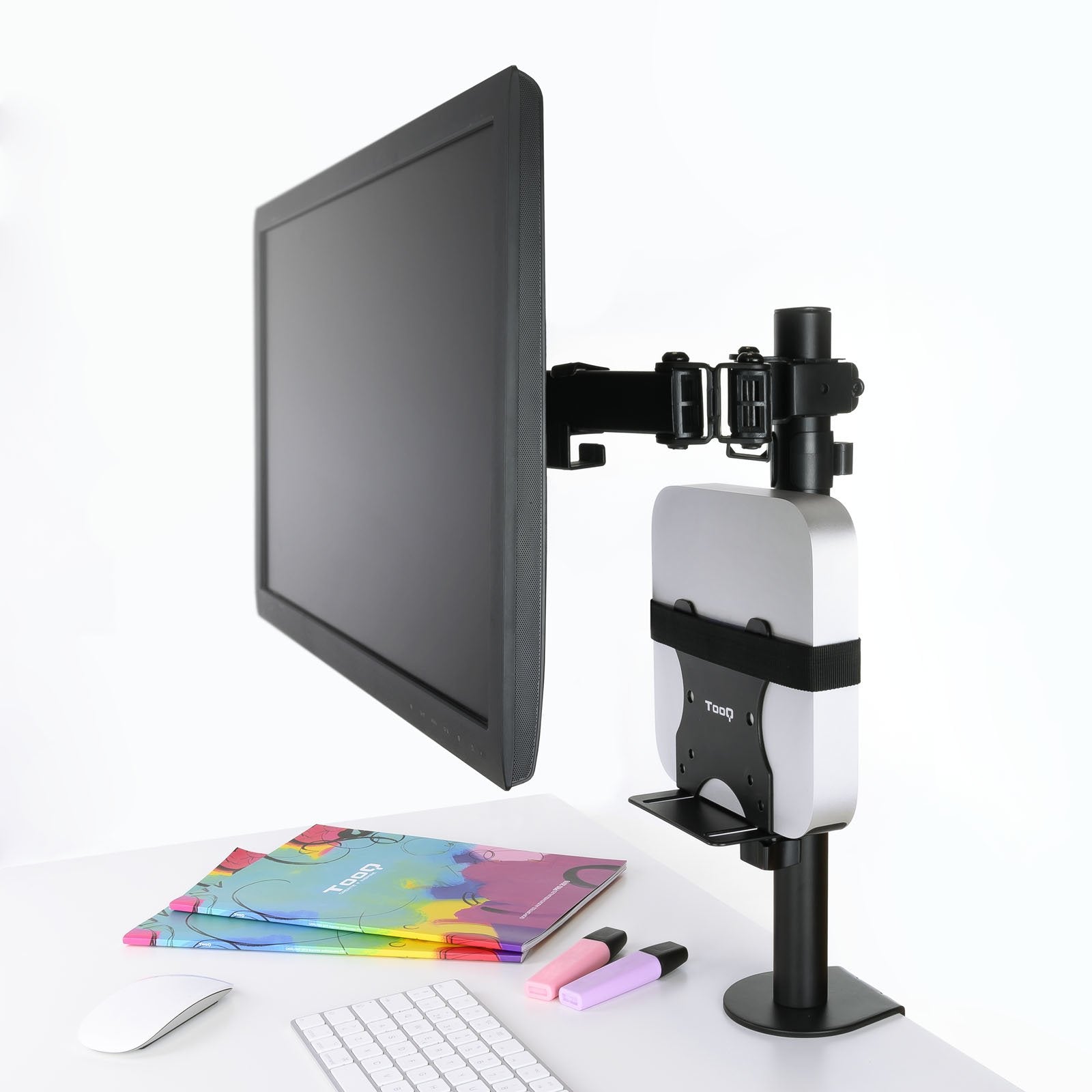 EAN 8433281009578 - TooQ TCCH0001-B soporte y montura para estación de trabajo/PC todo en uno 5 kg Negro imagen 6