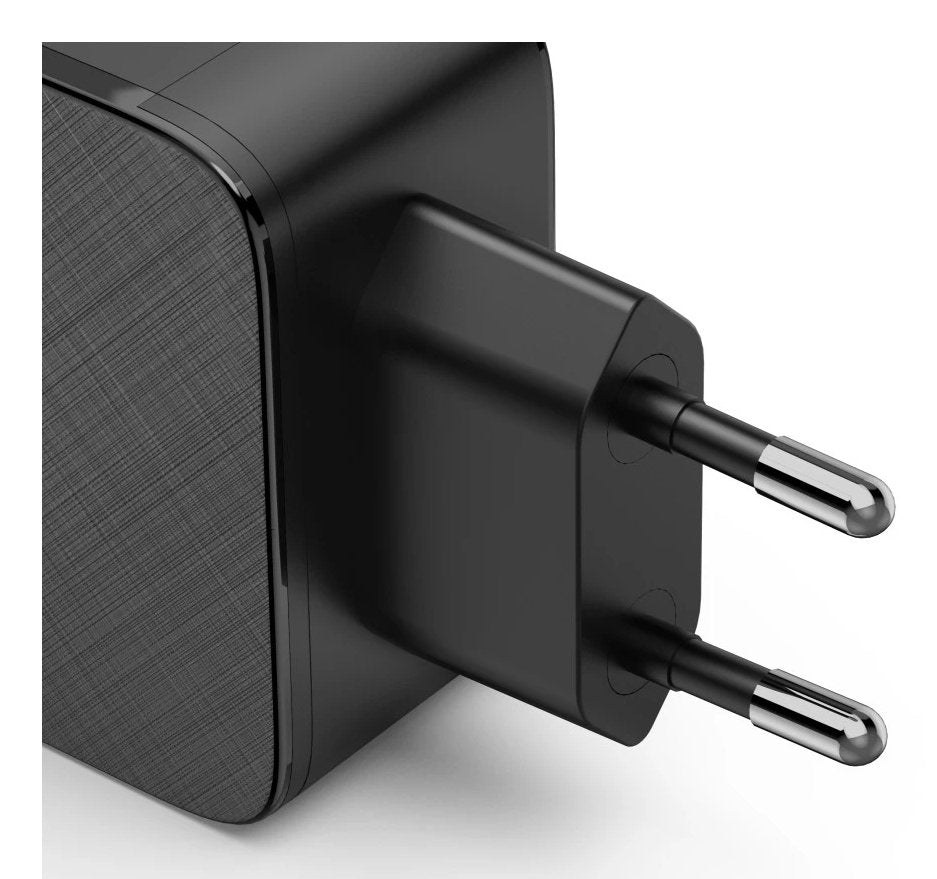 Cargador De Pared Hama - Potencia 65w - 2x Usb-C - Usb-A - Power Delivery - Qualcomm - Negro