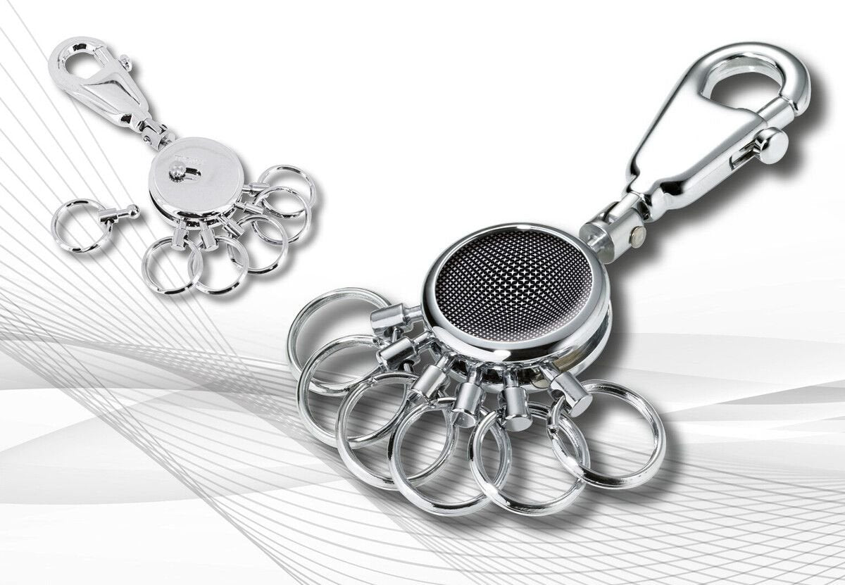 EAN 4024023480225 - TROIKA BLACK VISION Llavero de anilla Negro, Plata imagen 3