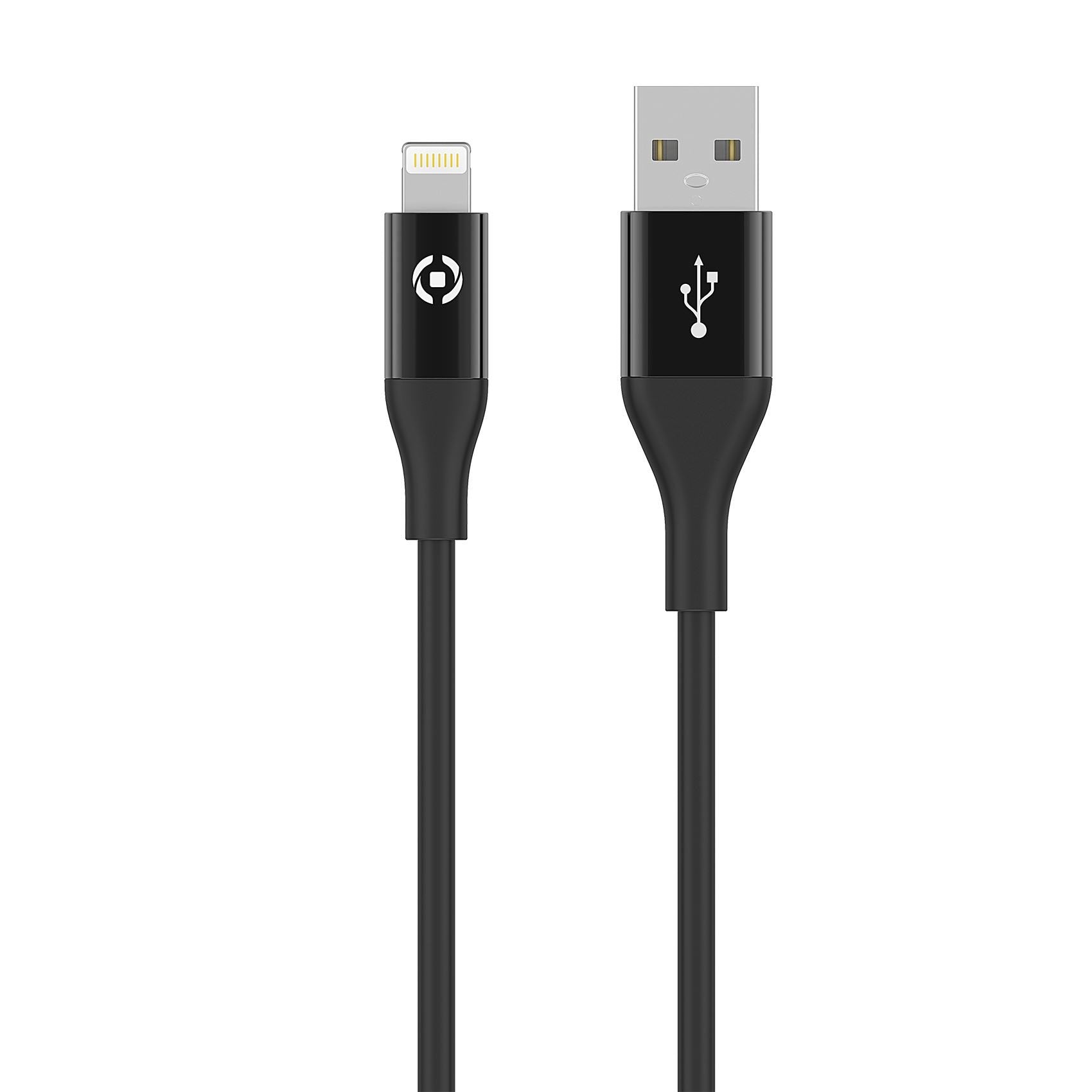 EAN 8021735747451 - Celly USBLIGHTCOL3MBK cable de conector Lightning 3 m Negro imagen 1