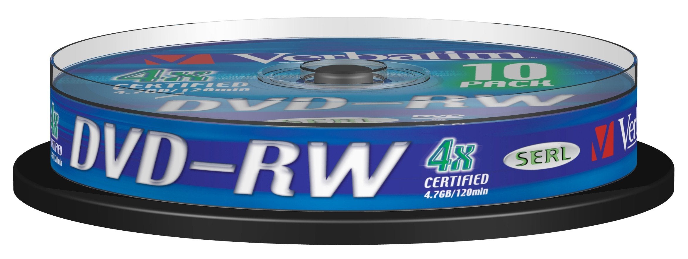Verbatim Dvd-Rw Regrabable 4x 4,70 Gb Tarrina 10 43552 (20)