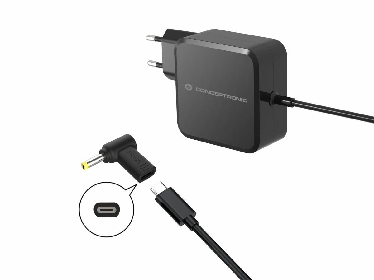 Conceptronic Adaptador Usb-C -> Dc, Toshiba 4.0x1.7mm 18-20v