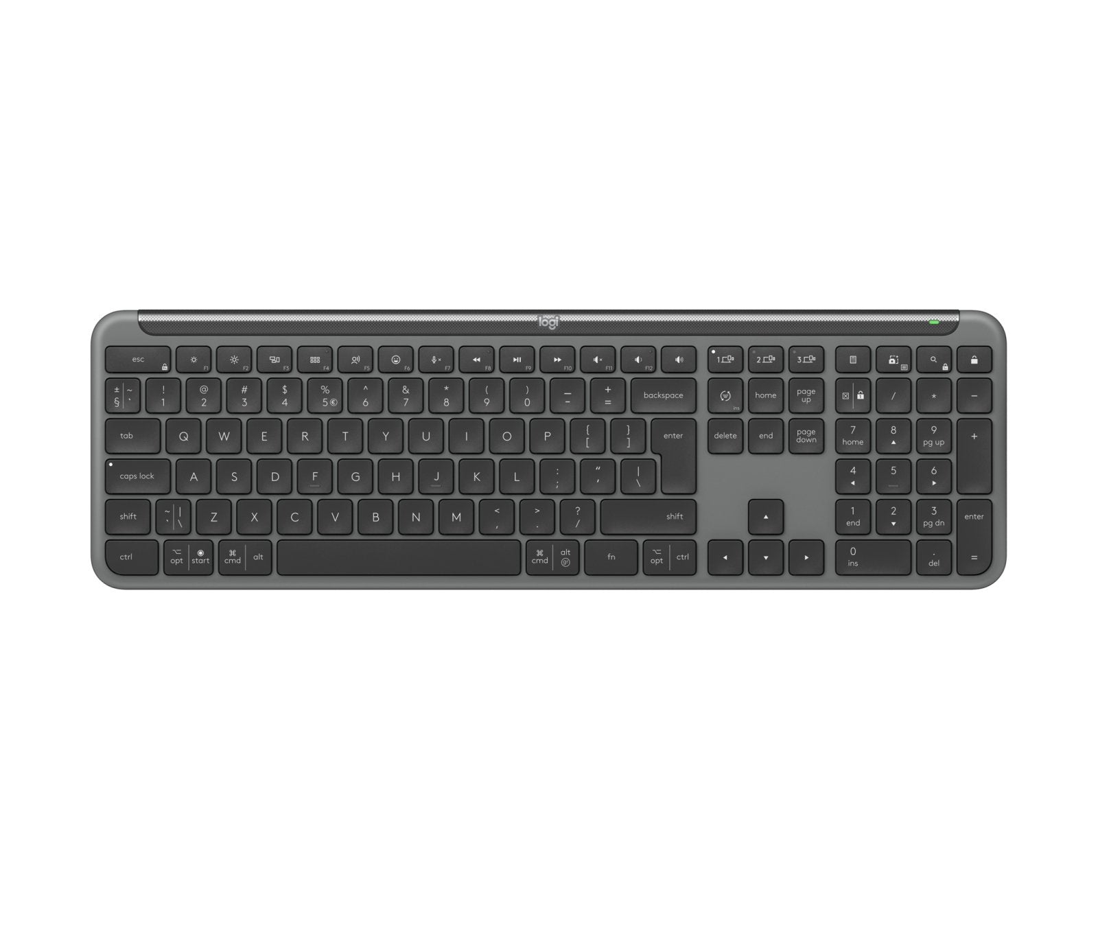 EAN 5099206118775 - Logitech 920-012465 teclado Oficina RF Wireless + Bluetooth QWERTY Internacional de EE.UU. Grafito imagen 4