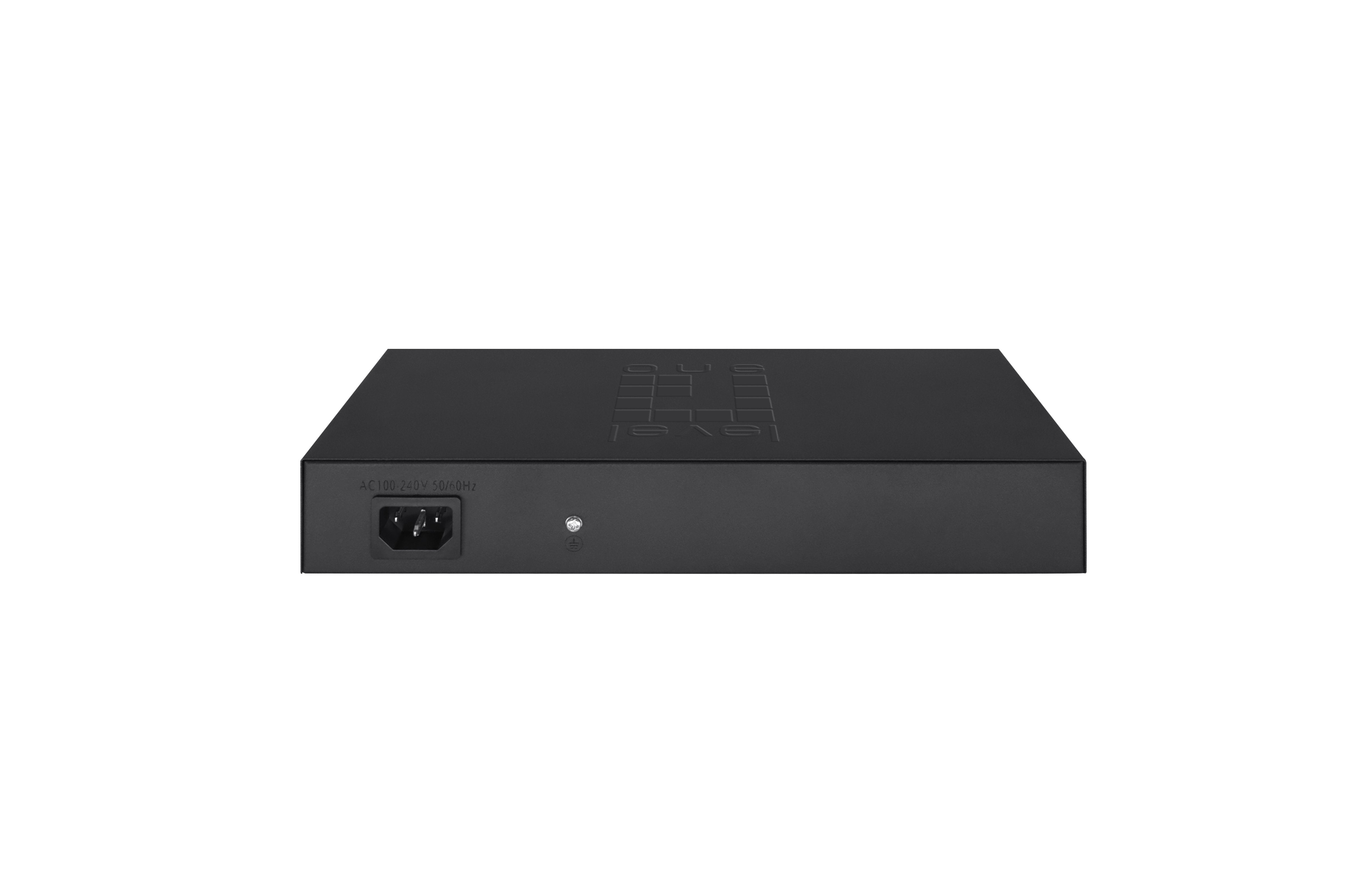 Levelone Switch 8x Ge Ges-2110p 2xgsfp 19" 130w 8xpoe+