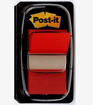 EAN 0021200706882 - 3M I680-1 etiqueta autoadhesiva Rectángulo Desmontable Rojo 50 pieza(s) imagen 1