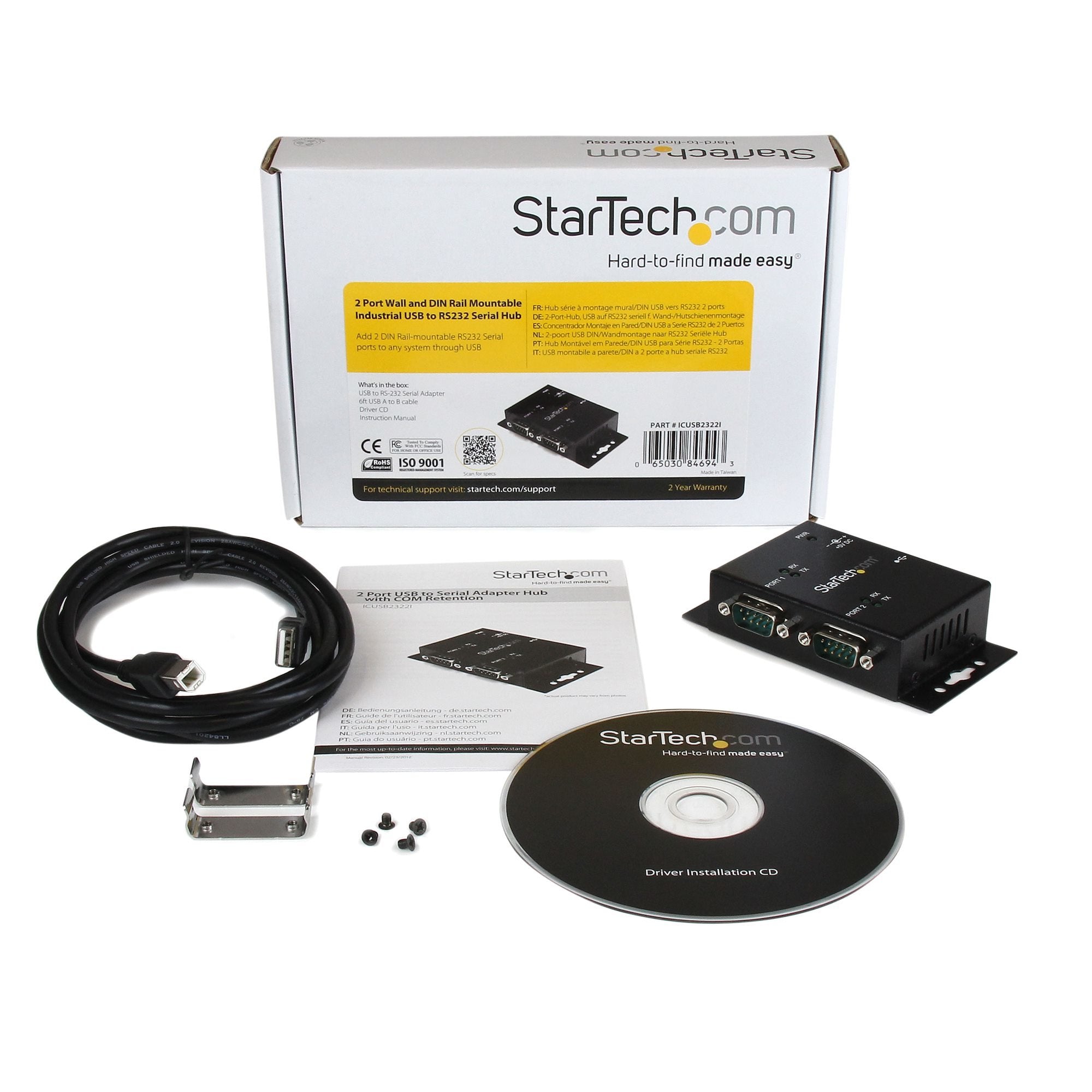 EAN 0065030846943 - StarTech.com ICUSB2322I hub de interfaz USB 2.0 Type-B Negro imagen 5