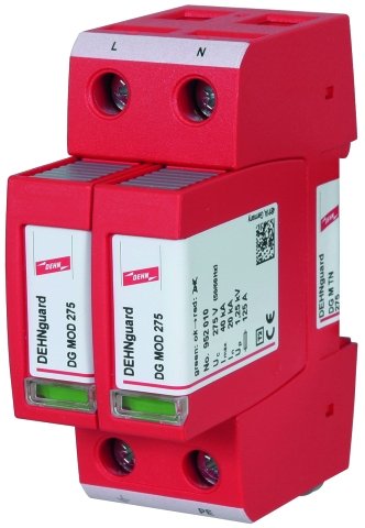 Descargador Modular De Sobretensiones Ca Dehnguard M Tn 275 2p Tipo Ii