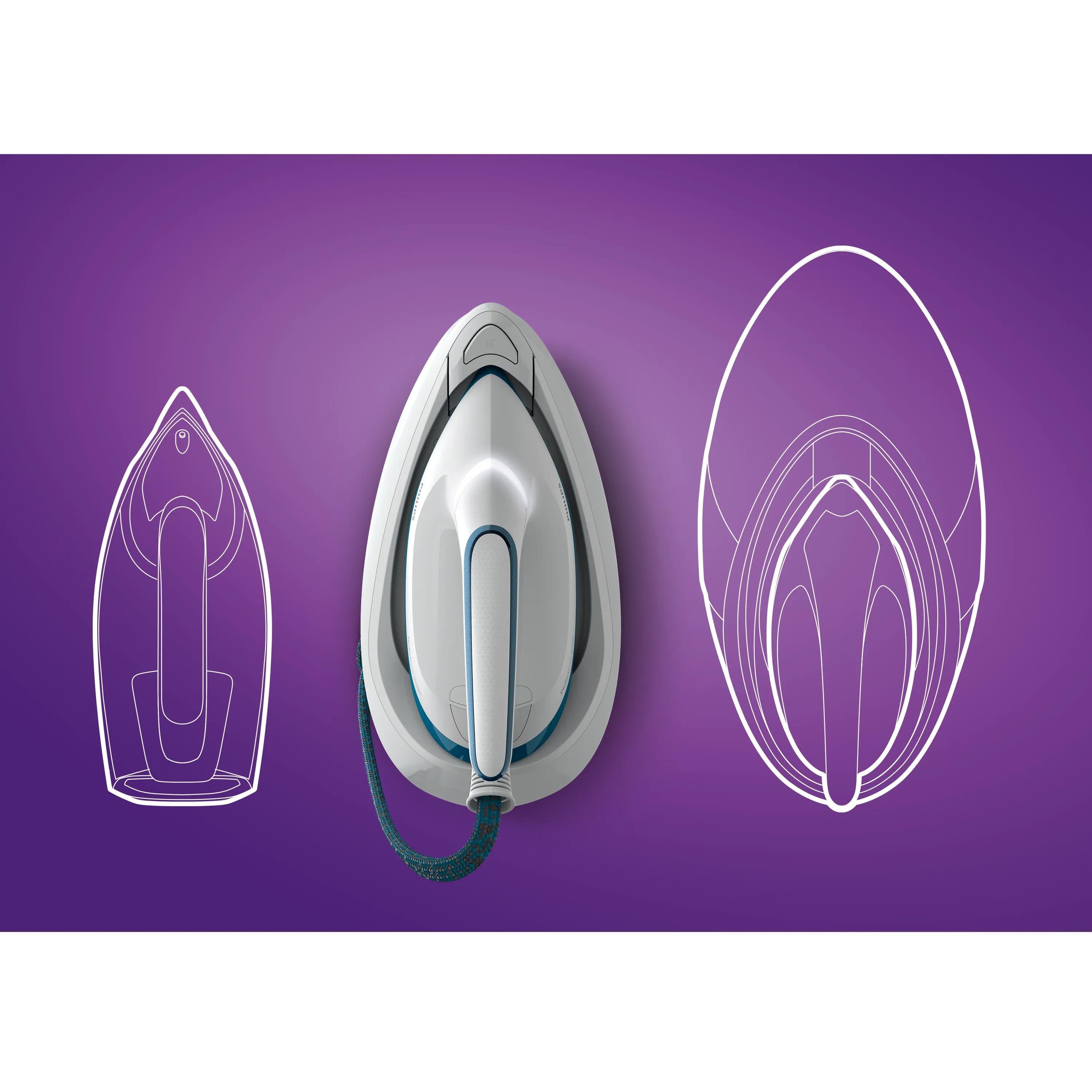 EAN 8720389015274 - Philips PSG6022/20 estación plancha al vapor 2400 W 1,8 L Suela SteamGlide Plus Azul, Blanco imagen 8