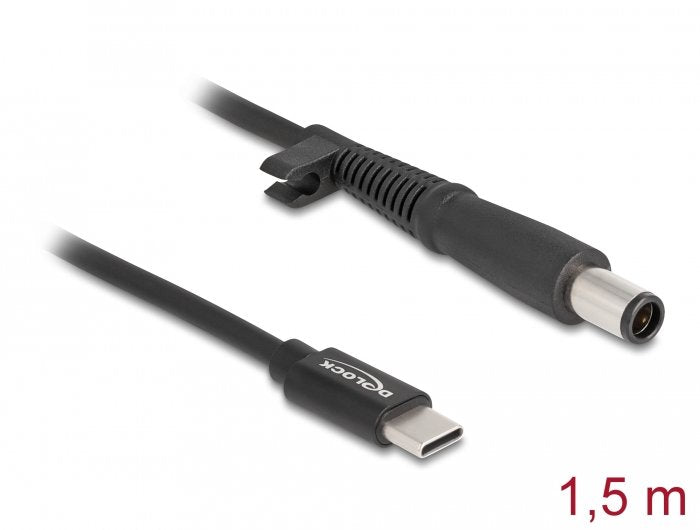Delock Notebook Ladecable Usb Type-C Stecker Zu Hp 7,4 X 5,0 Mm Stecker