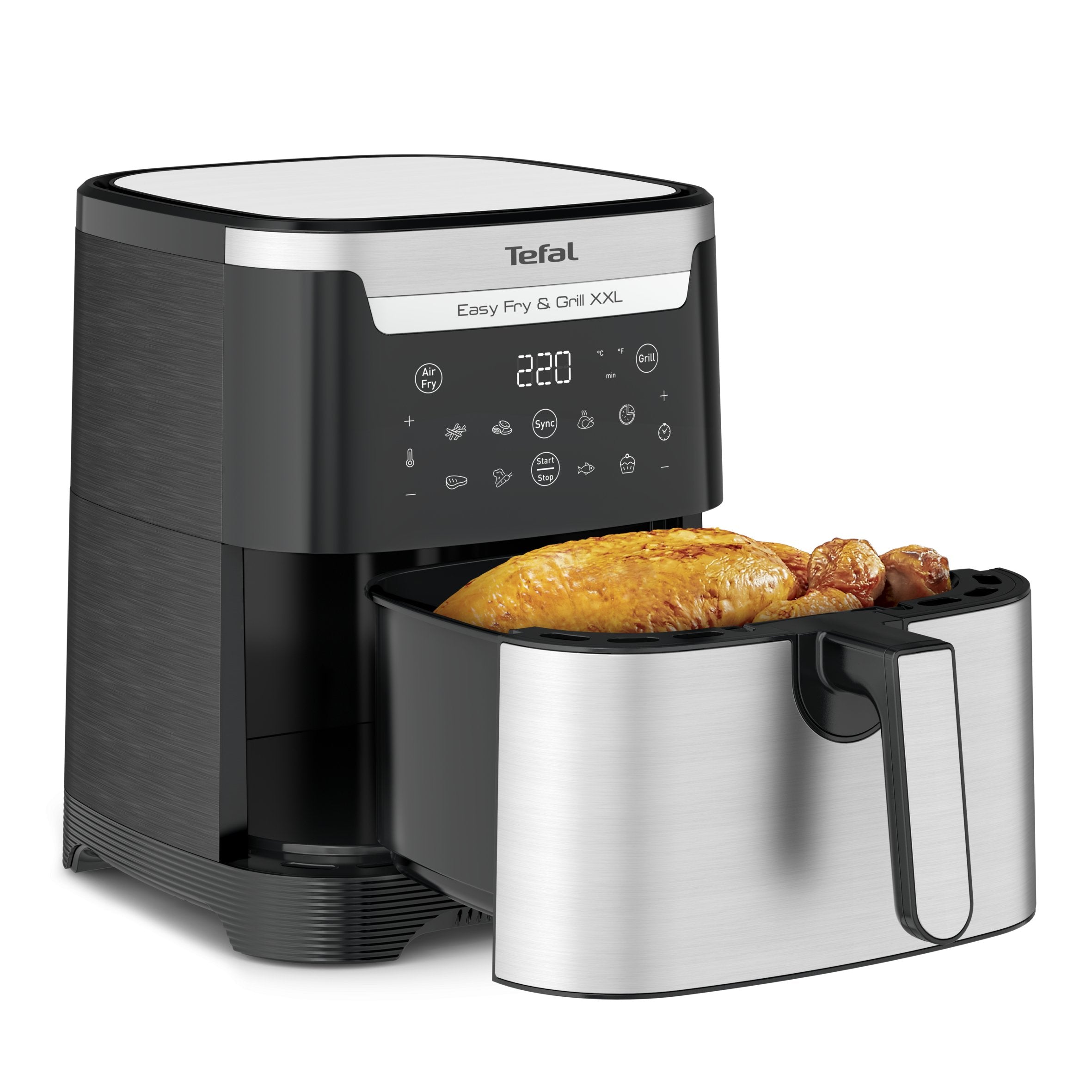 EAN 3045387248253 - Tefal Easy Fry & Grill EY801D 6,5 L Independiente 1650 W Freidora de aire caliente Acero inoxidable imagen 7