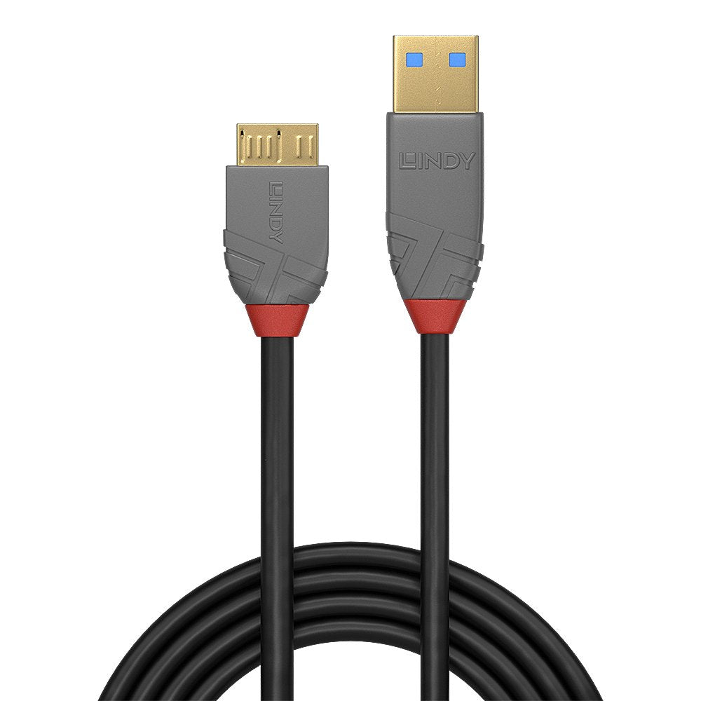 Lindy Usb 3.0 Cable Typ A/Micro-B Anthra Line M/M 2m