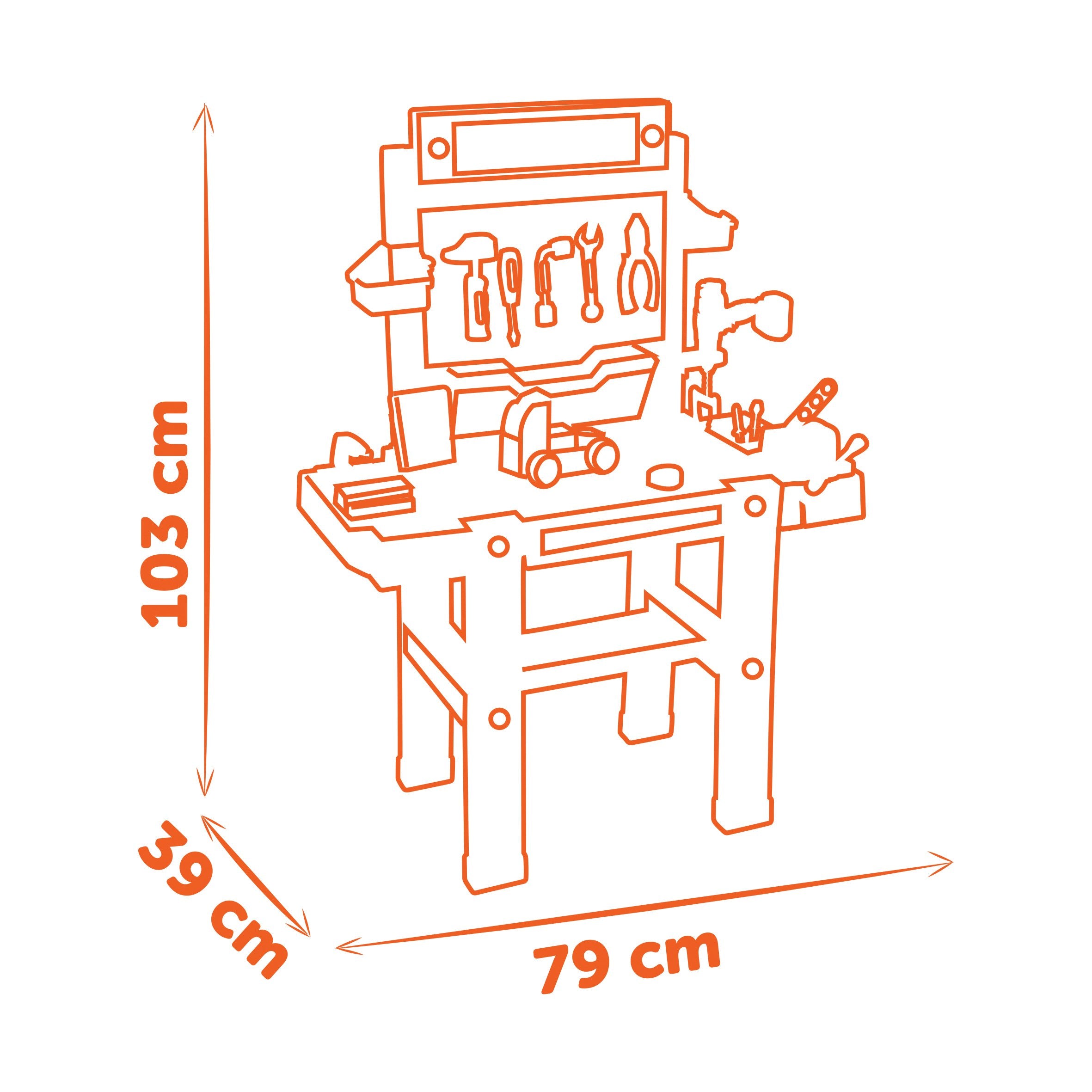 Smoby Black & Decker Werkbank Super Center
