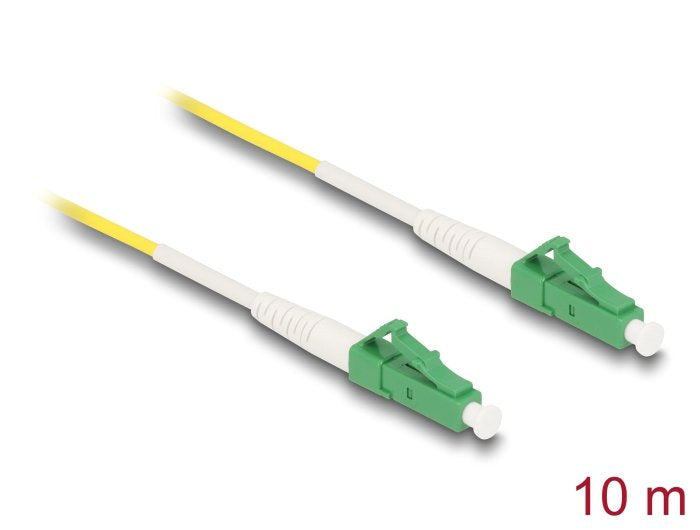 Delock Cable Lichtwellenleiter Lc-Apc Zu Lc-Apc Simplex Singlemode Os2 10 M