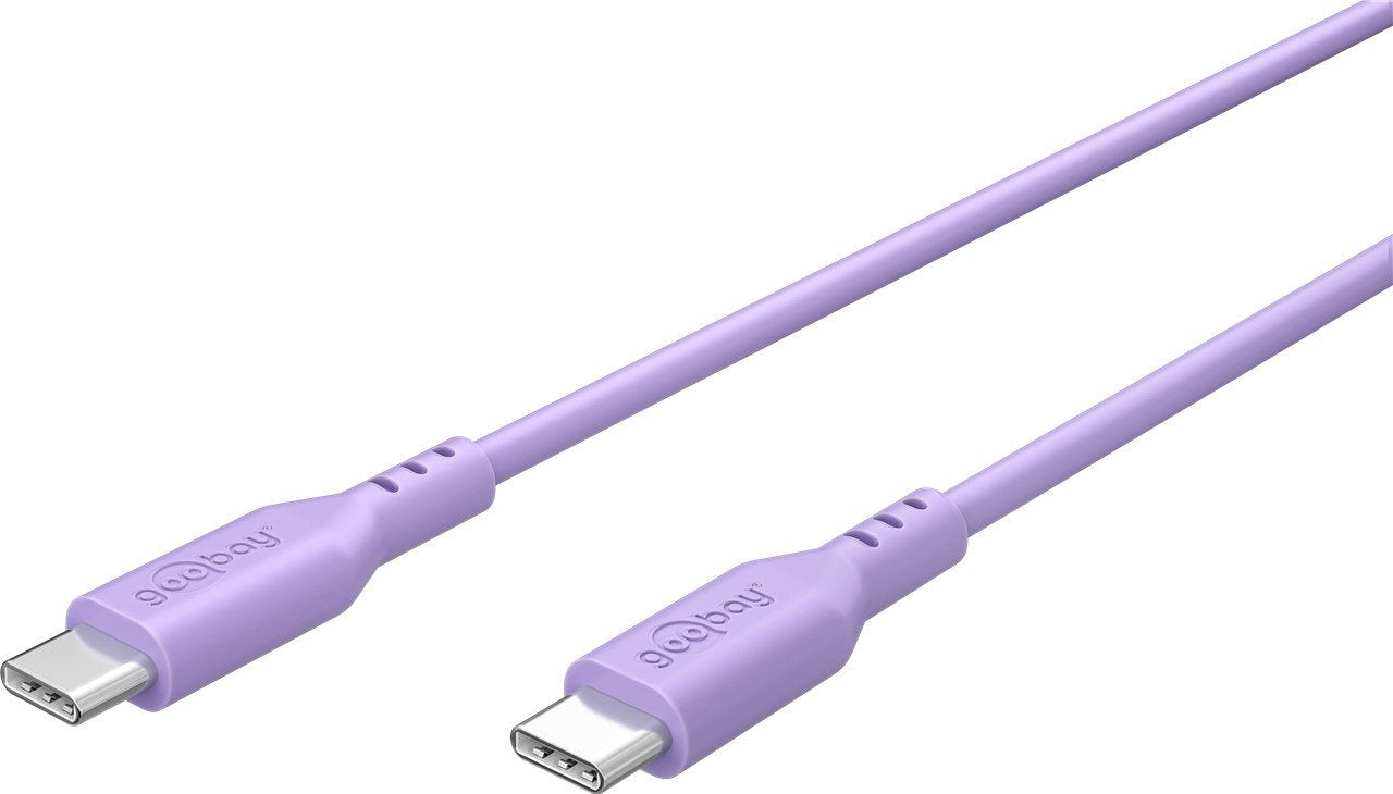 Goobay Usb-C Silicone Cable, 1.5 M, Purple