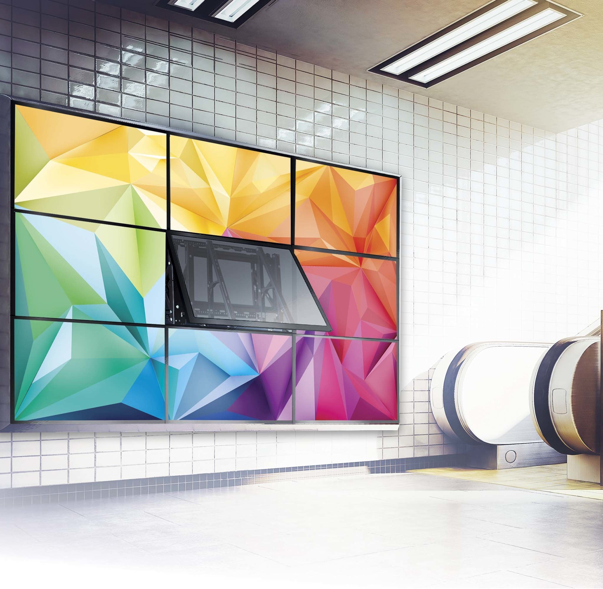 Edbak Vwpop95-L Soporte Para Pantalla Mural De Vídeo