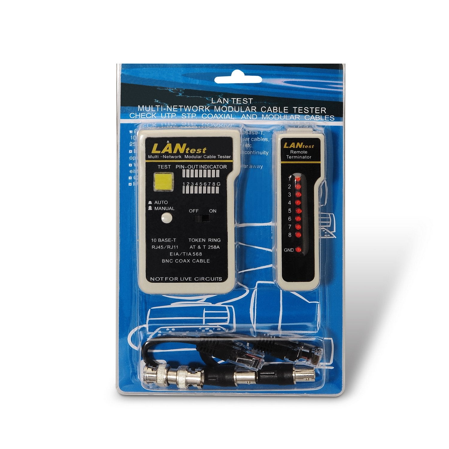 EAN 8436574703139 - AISENS A142-0314 comprobador de cables de red Comprobador de cables UTP/STP Negro, Gris imagen 3