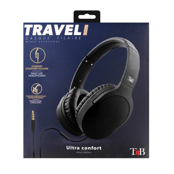 EAN 3303170092545 - T'nB TRAVEL Auriculares Alámbrico Diadema Llamadas/Música Negro imagen 7