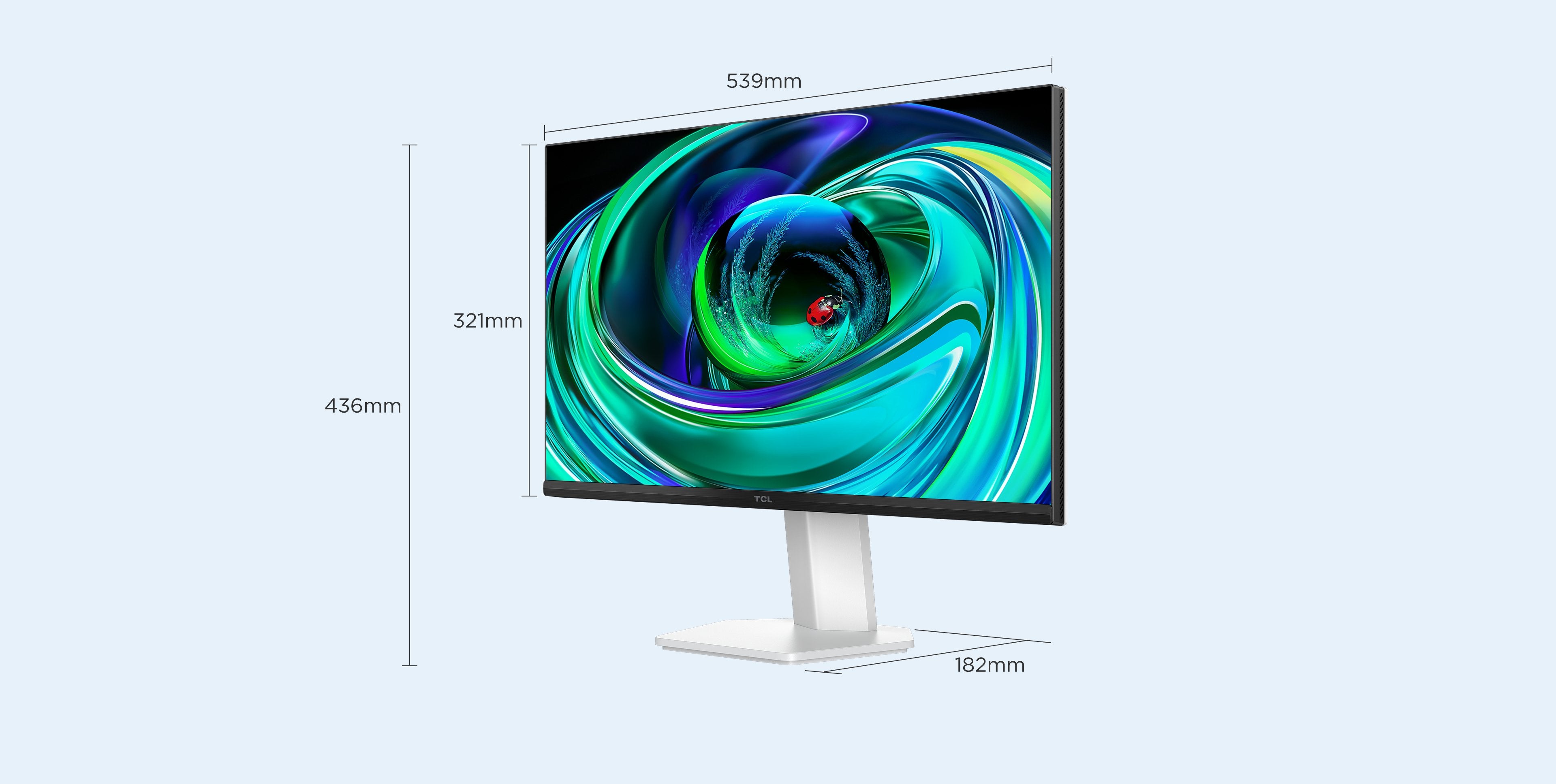EAN 5901292529055 - TCL 24G54 pantalla para PC 60,5 cm (23.8") 1920 x 1080 Pixeles Full HD QLED Blanco imagen 3