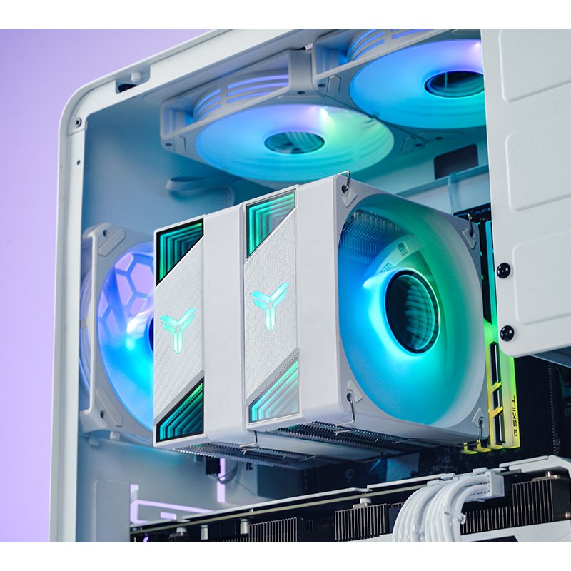 Jonsbo Cr-3000 Cpu-Kühler, Argb - Blanco