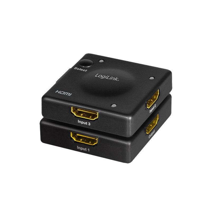 Switch Logilink Hd0041 Hdmi 3x1 Puertos, 1080p / 60hz, Mini, Hdcp, Cec