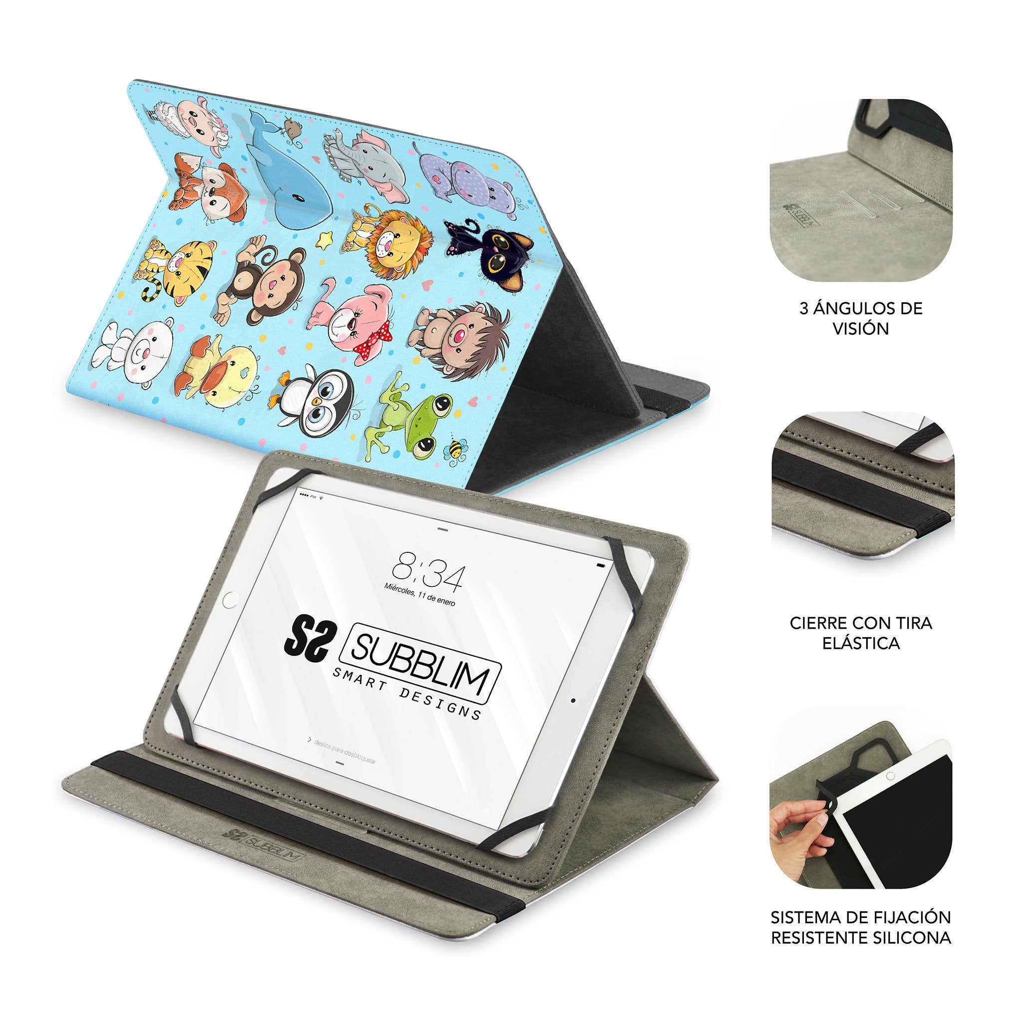 EAN 8436586742478 - SUBBLIM Trendy 27,9 cm (11") Folio Multicolor imagen 3