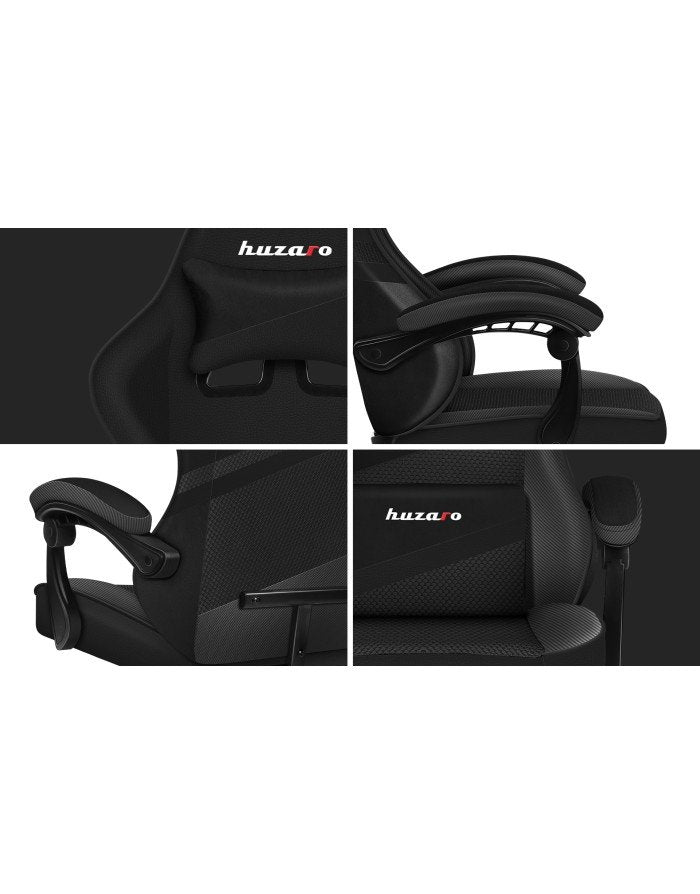 EAN 5903796013153 - Huzaro FORCE 4.4 CARBON Silla para videojuegos de PC Asiento (de seguridad) de butaca Negro, Carbono imagen 14