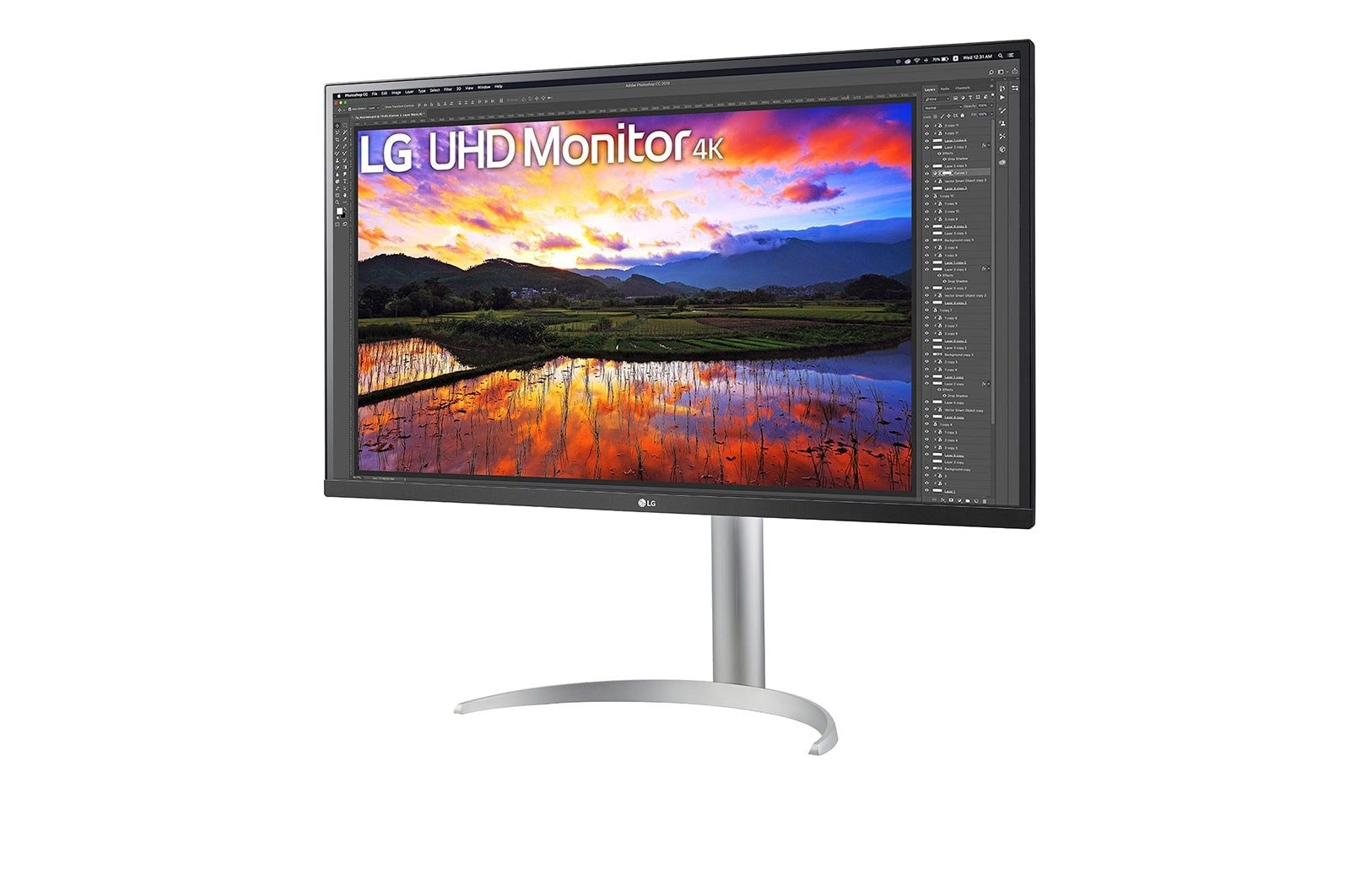 Monitor Lg 32" 32up55np-W Ultra Hd 4k 2x 4ms 16:9 Ips Hdmi Dp Usb-C Speaker 4k Uhd Negro Blanco