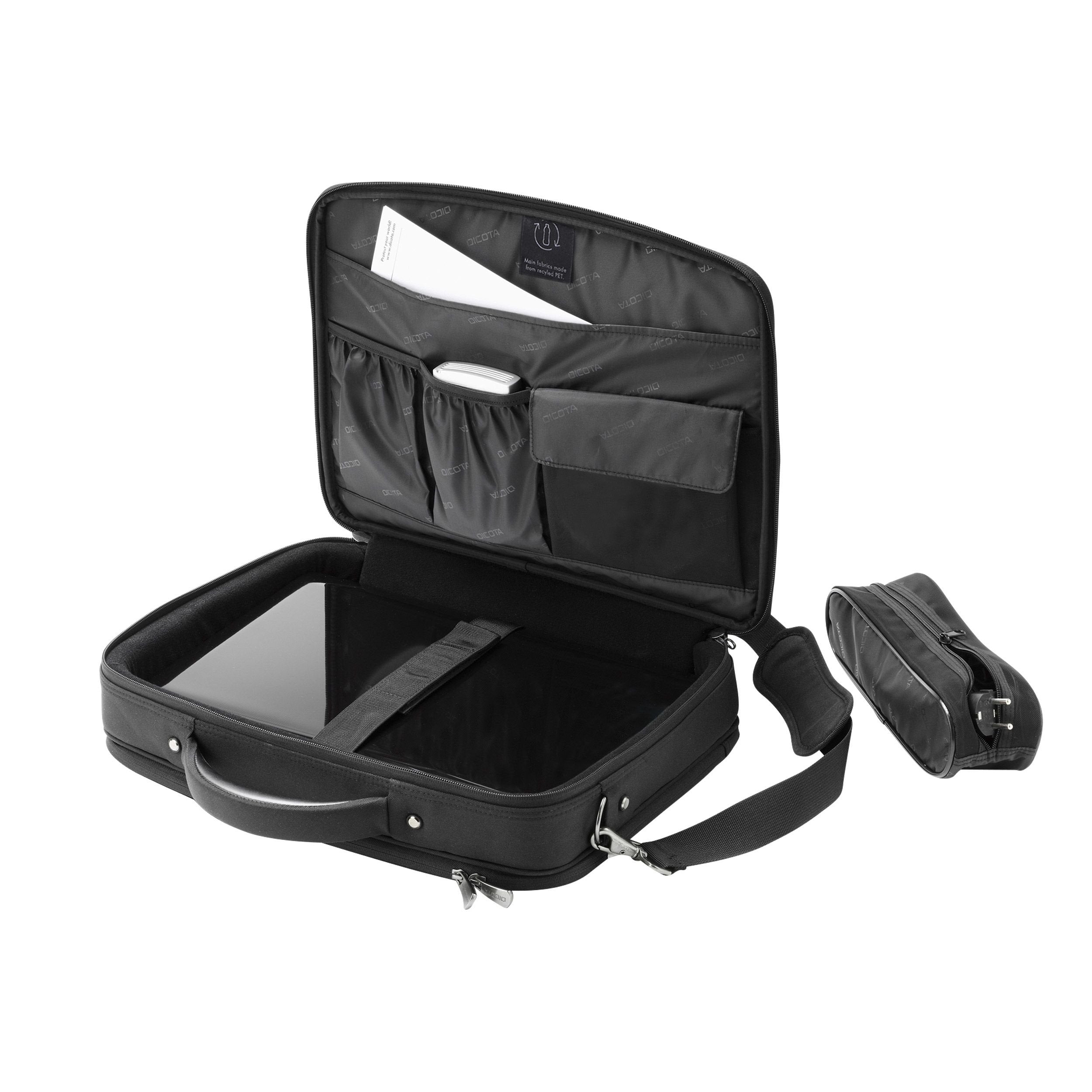 EAN 7640186418706 - DICOTA Eco Multi PLUS 39,6 cm (15.6") Maletín Negro imagen 3