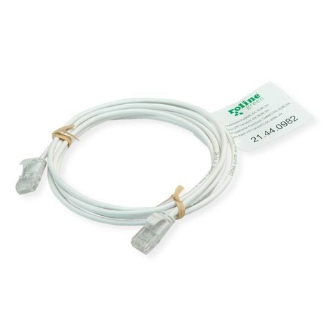 Roline Verde Utp Cable De Red Cat.6a (Class Ea), Lsoh, Slim, Wei, 0,3 M