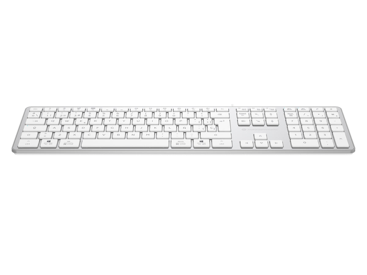 Conceptronic Usb Teclado Slim Usb-A/Usb-C Layout Es Ws