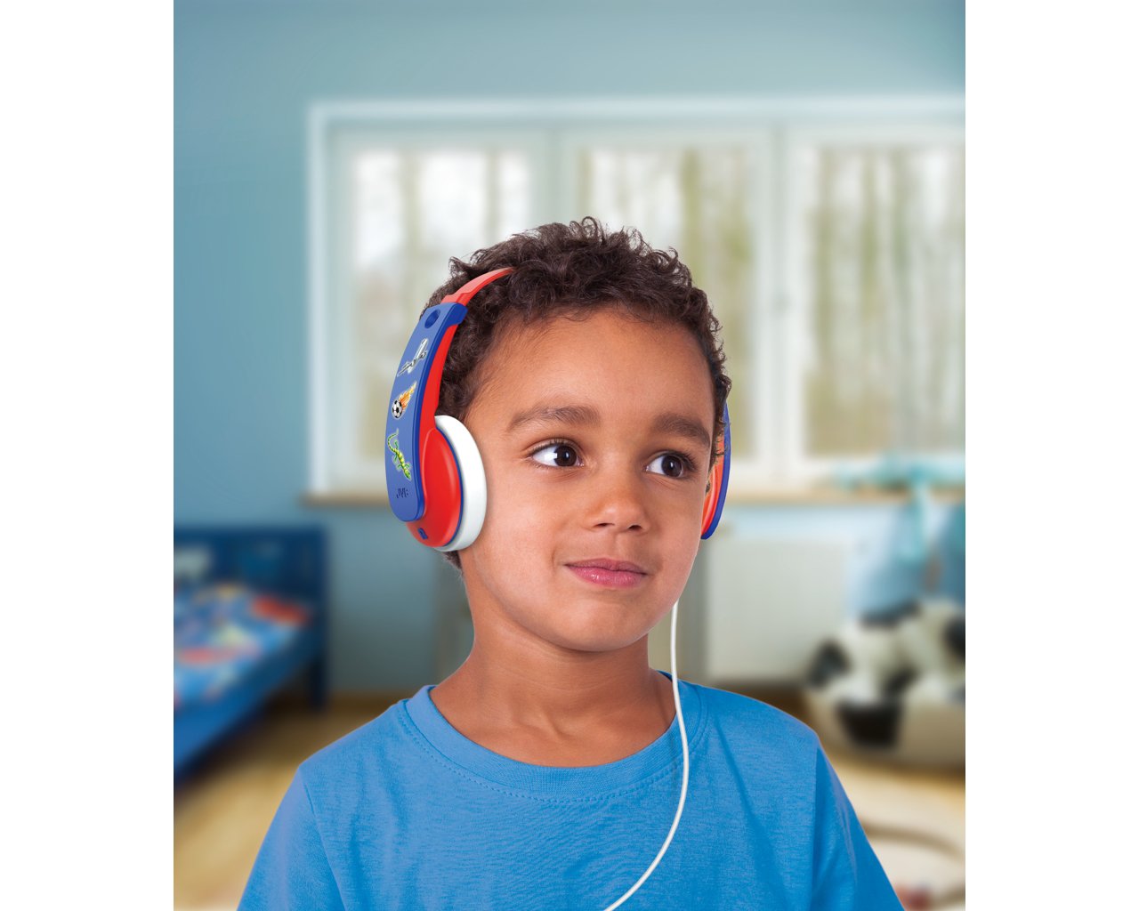 Tinyphones Ha-Kd7 Wired Headphones Red/Blue
