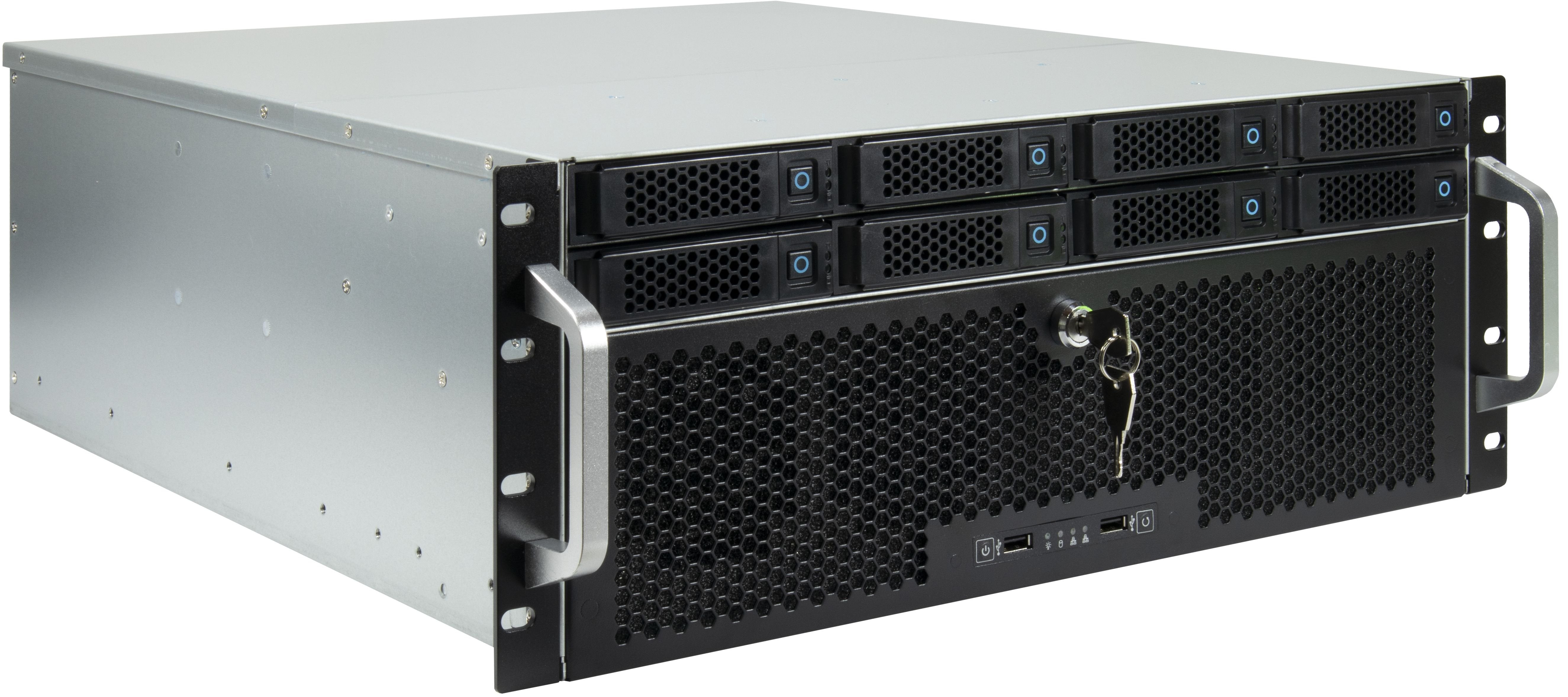 EAN 4260455648356 - Inter-Tech 4U-4708 Estante Negro imagen 1