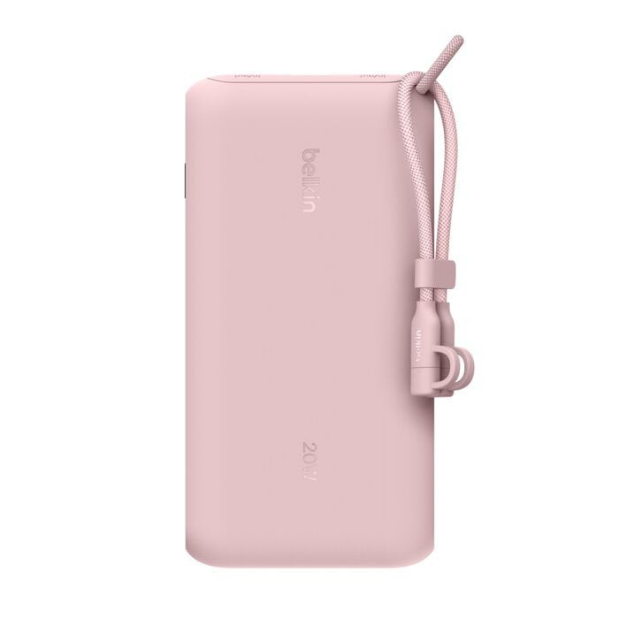 Belkin Powerbank Mit Display 20w 20.000mah Usb-C Pink Bpb028hqpk