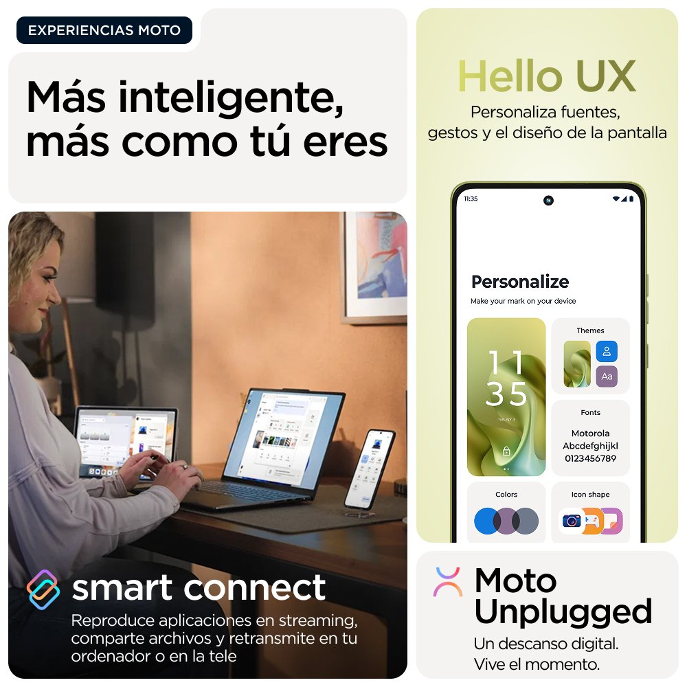EAN 8033779080517 - Motorola moto g86 5G 16,9 cm (6.67") SIM doble Android 15 USB Tipo C 8 GB 256 GB 5200 mAh Verde imagen 11