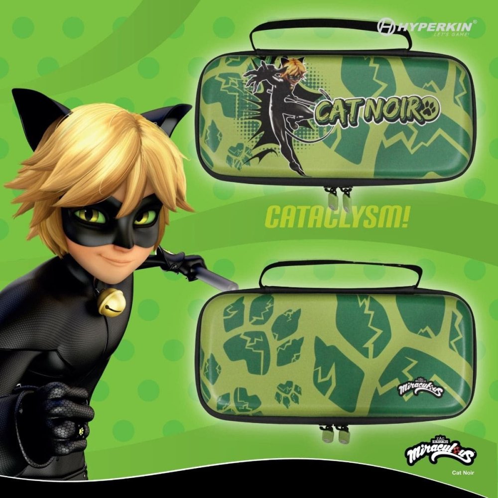 Hyperkin Travelcase Miraculous Cat Noir Switch