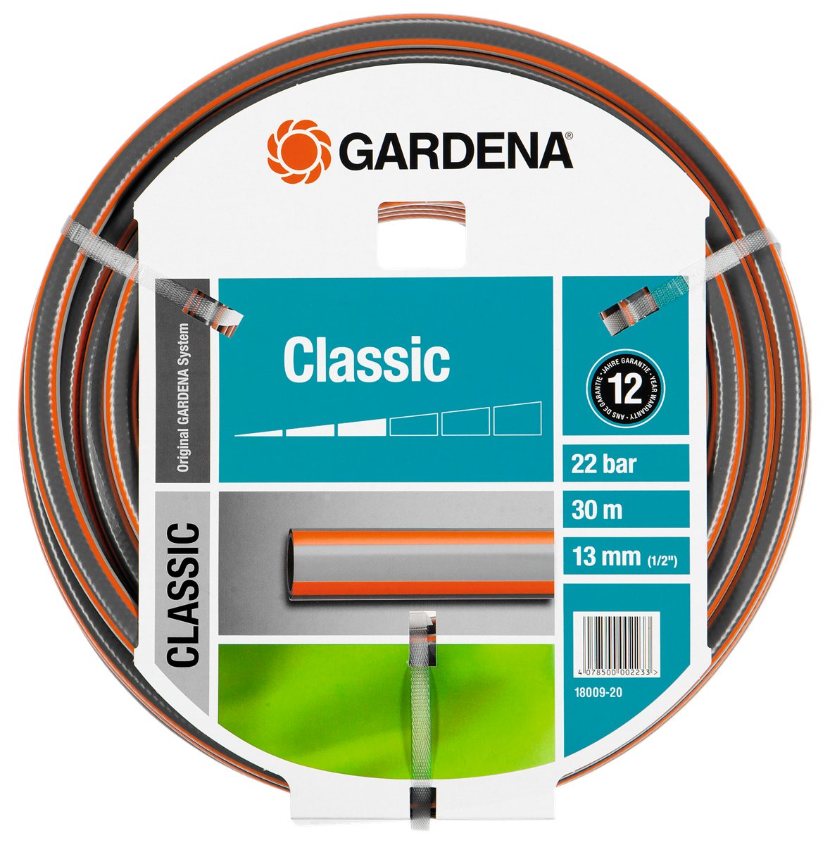 EAN 4078500002233 - Gardena 18009-20 manguera de jardín 30 m PVC Gris, Naranja imagen 1