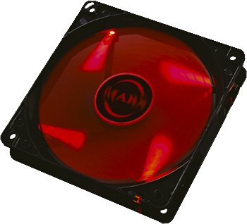 Mars Gaming Ventilador Interno 12x12 Led De Color Rojo 14db Fluxus Bearing Air-Guide Bajo Ruido
